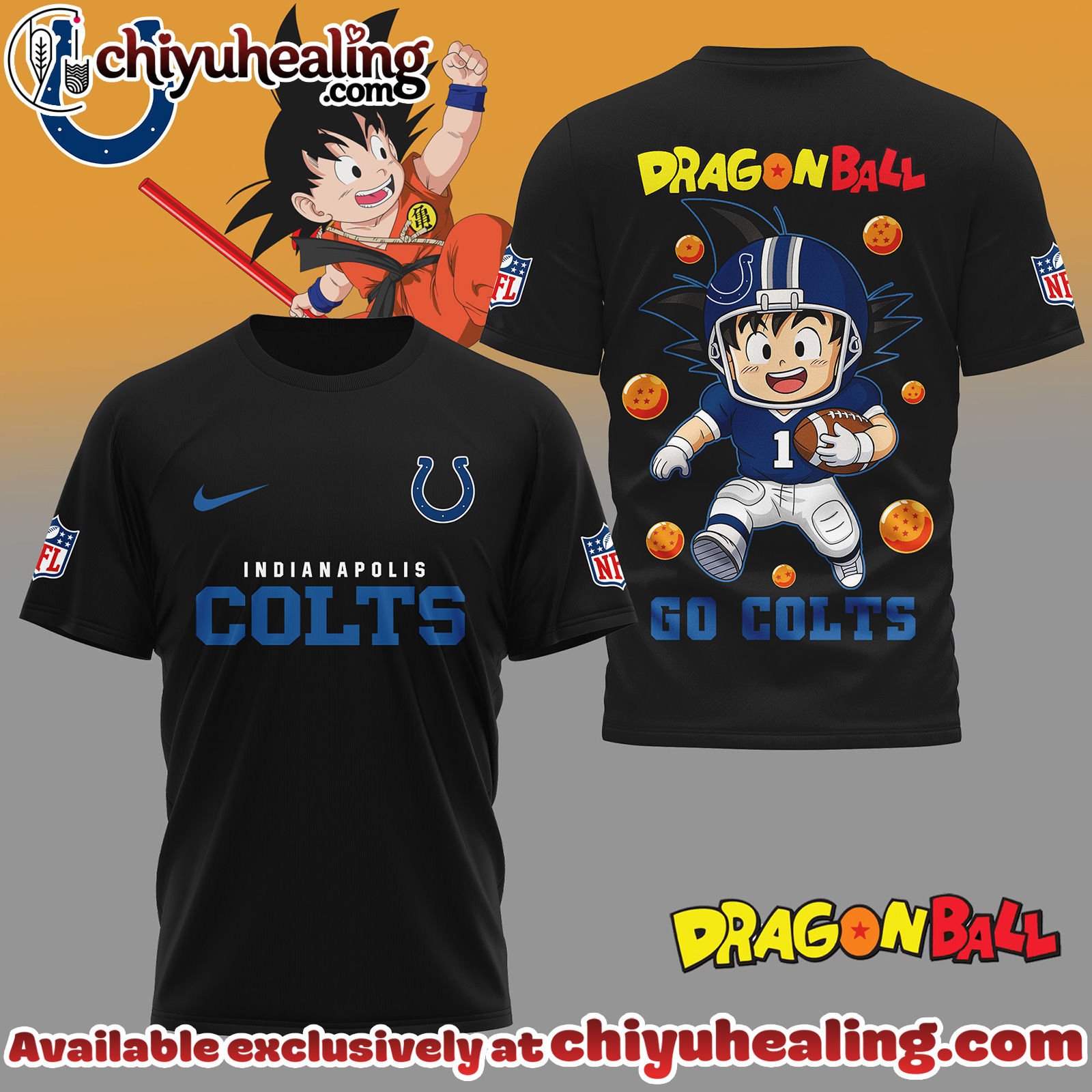 Indianapolis Colts Premium NFL Son Goku 3D Shirt, Hoodie, Sweatshirt, All Team NFL
