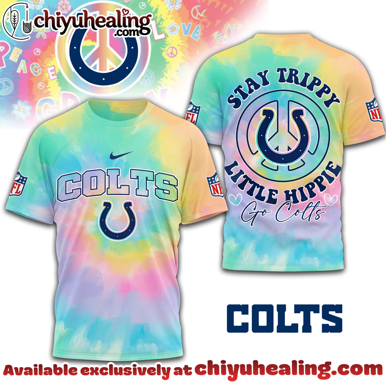 Indianapolis Colts Premium NFL Stay Trippy Little Hippie 3D Shirt, Hoodie, Sweatshirt, All Team NFL Indianapolis Colts Premium NFL Stay Trippy Little Hippie 3D Shirt, Hoodie, Sweatshirt, All Team NFL