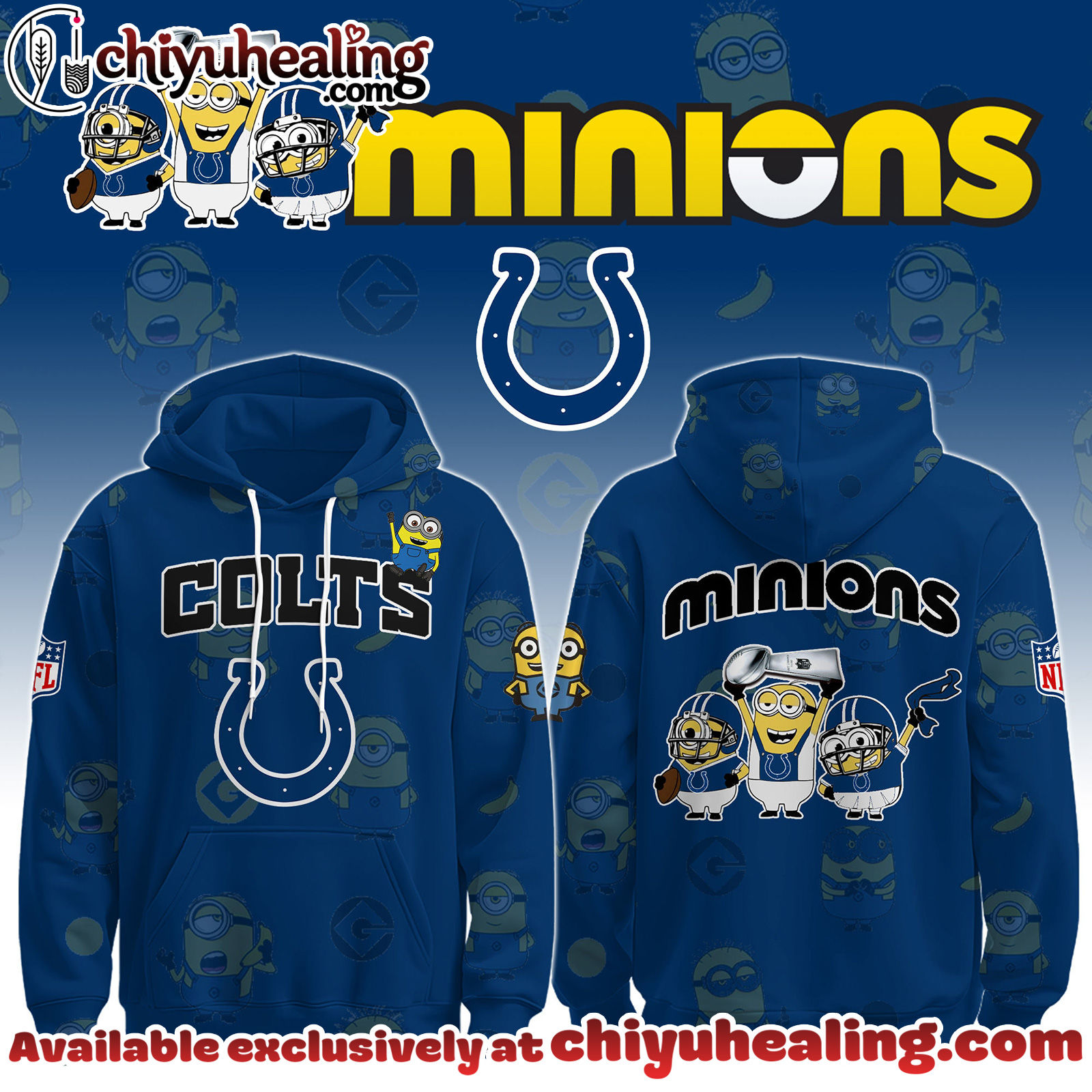 Indianapolis Colts x Minions Limited Edition - Selling Out Fast Hoodie, Sweatshirt, T-shirt