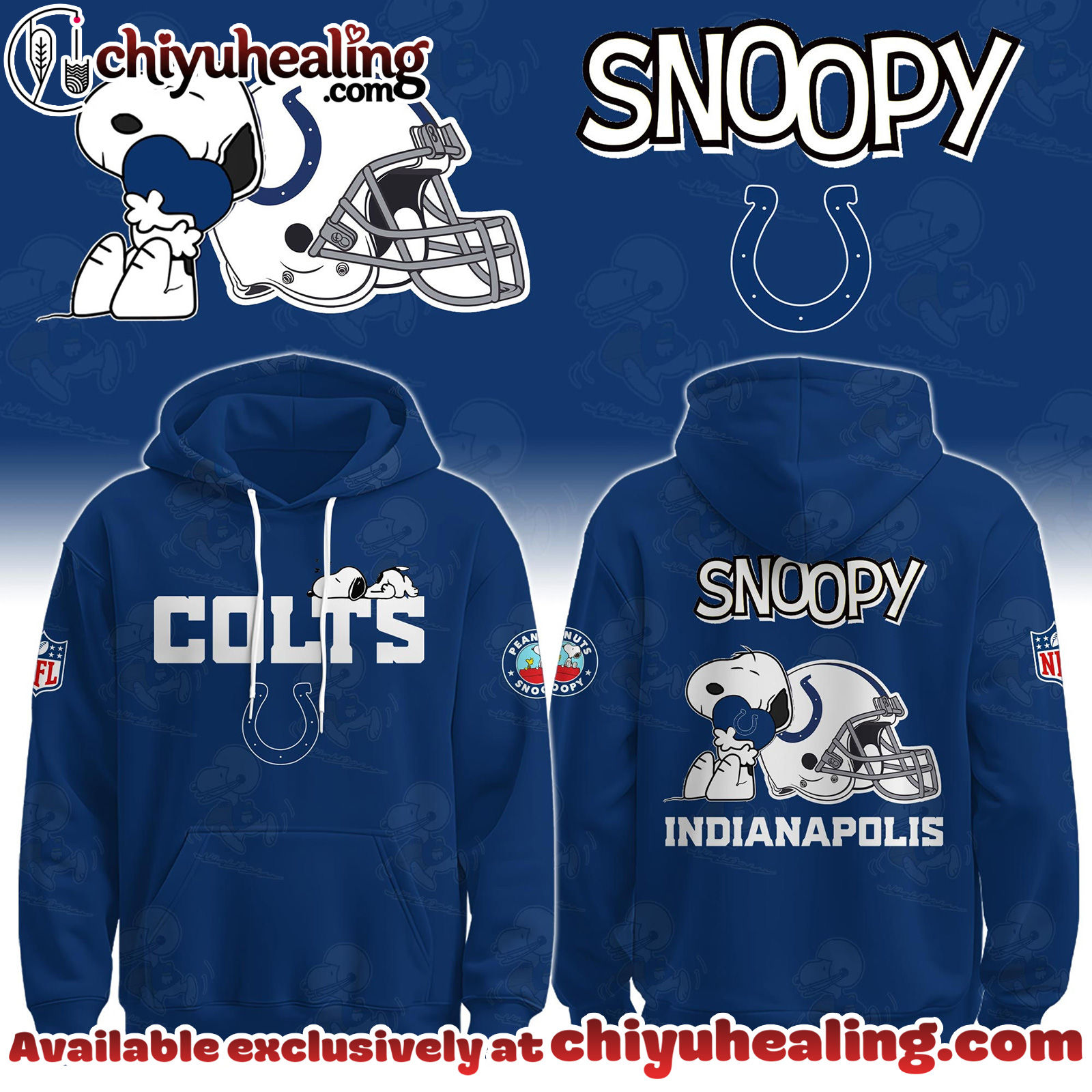 Indianapolis Colts x Snoopy Hoodie, Sweatshirt, T-shirt Limited Edition - Selling Out Fast