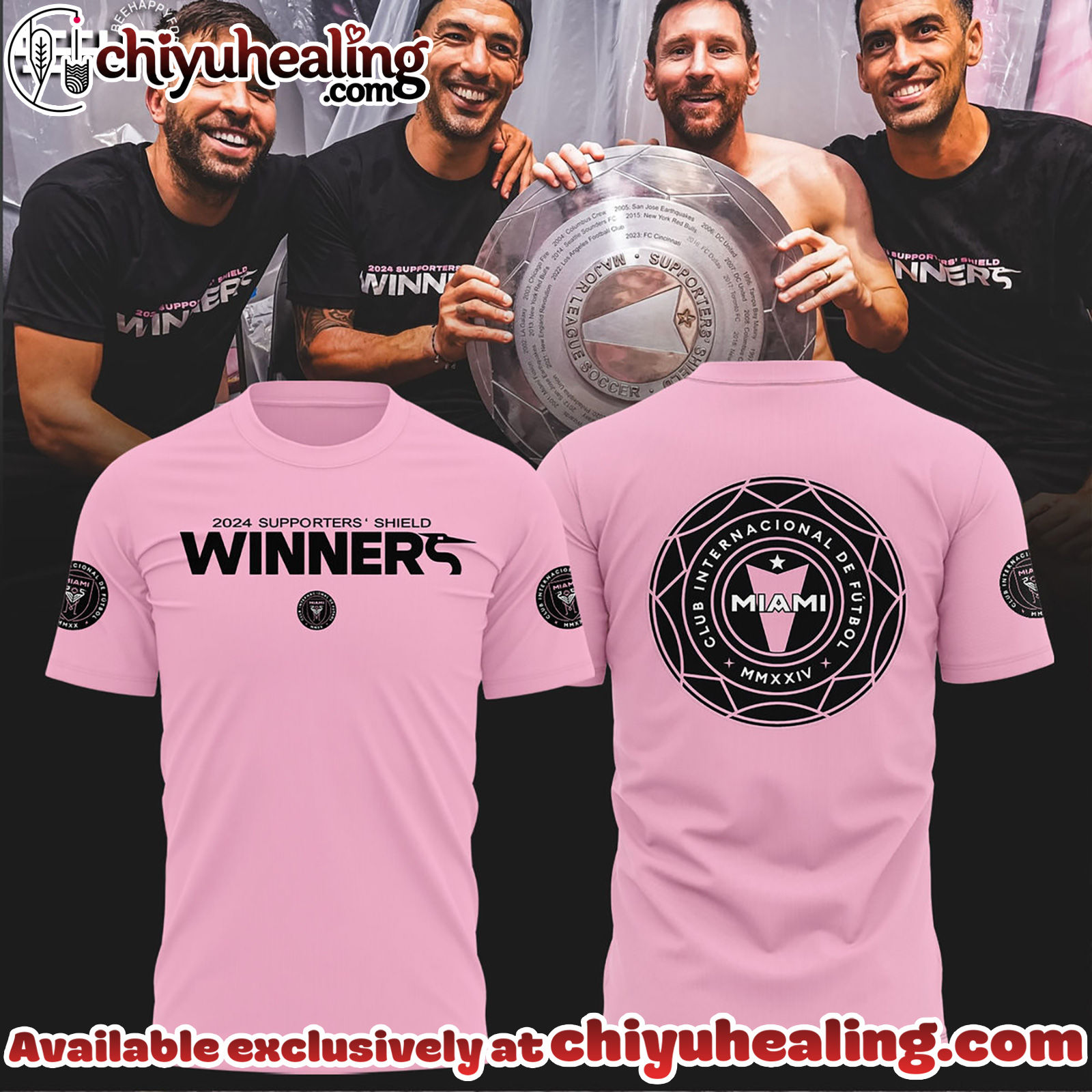 Inter Miami CF 2024 Supporters Shield Winners T-Shirt, Hoodie, Sweatshirt - Ver 2