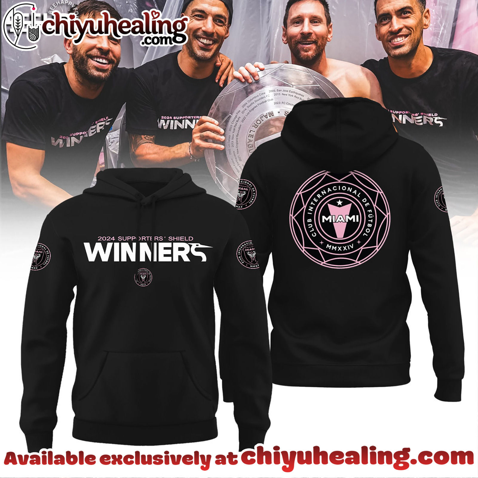 Inter Miami CF 2024 Supporters Shield Winners T-Shirt, Sweatshirt, Hoodie