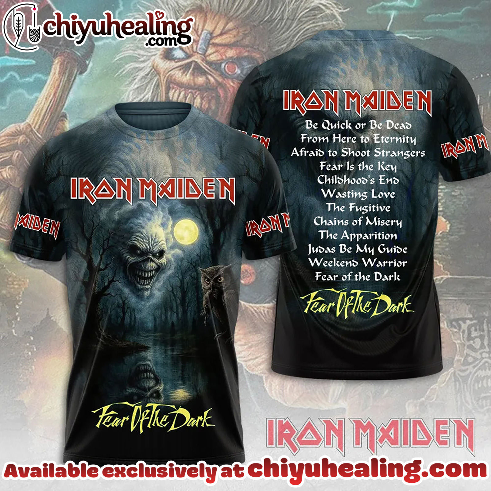 Iron Maiden 3D Apparel Hoodie, Tshirt, Sweatshirt - Ver 6