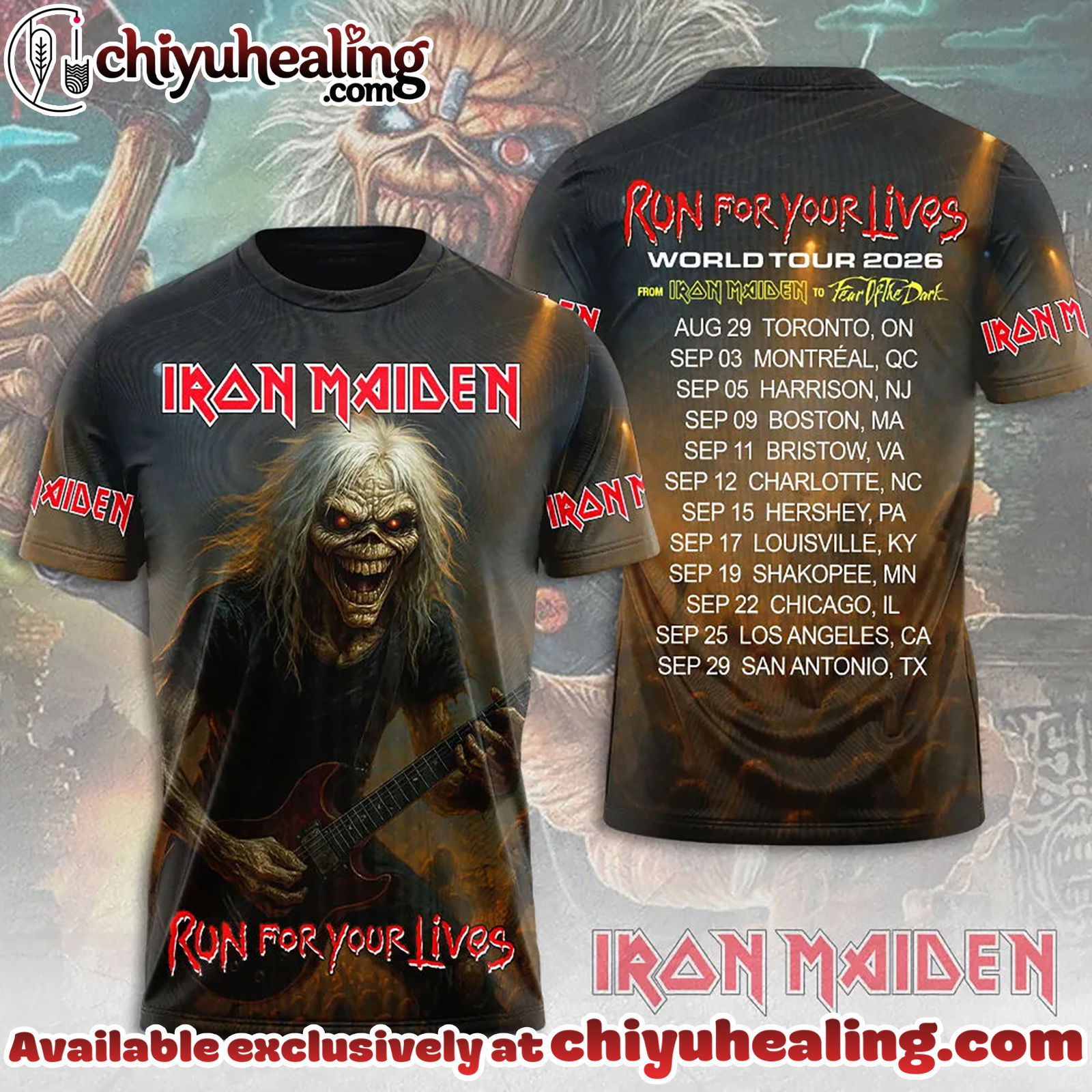 Iron Maiden 3D Apparel Hoodie, Tshirt, Sweatshirt - Ver 4