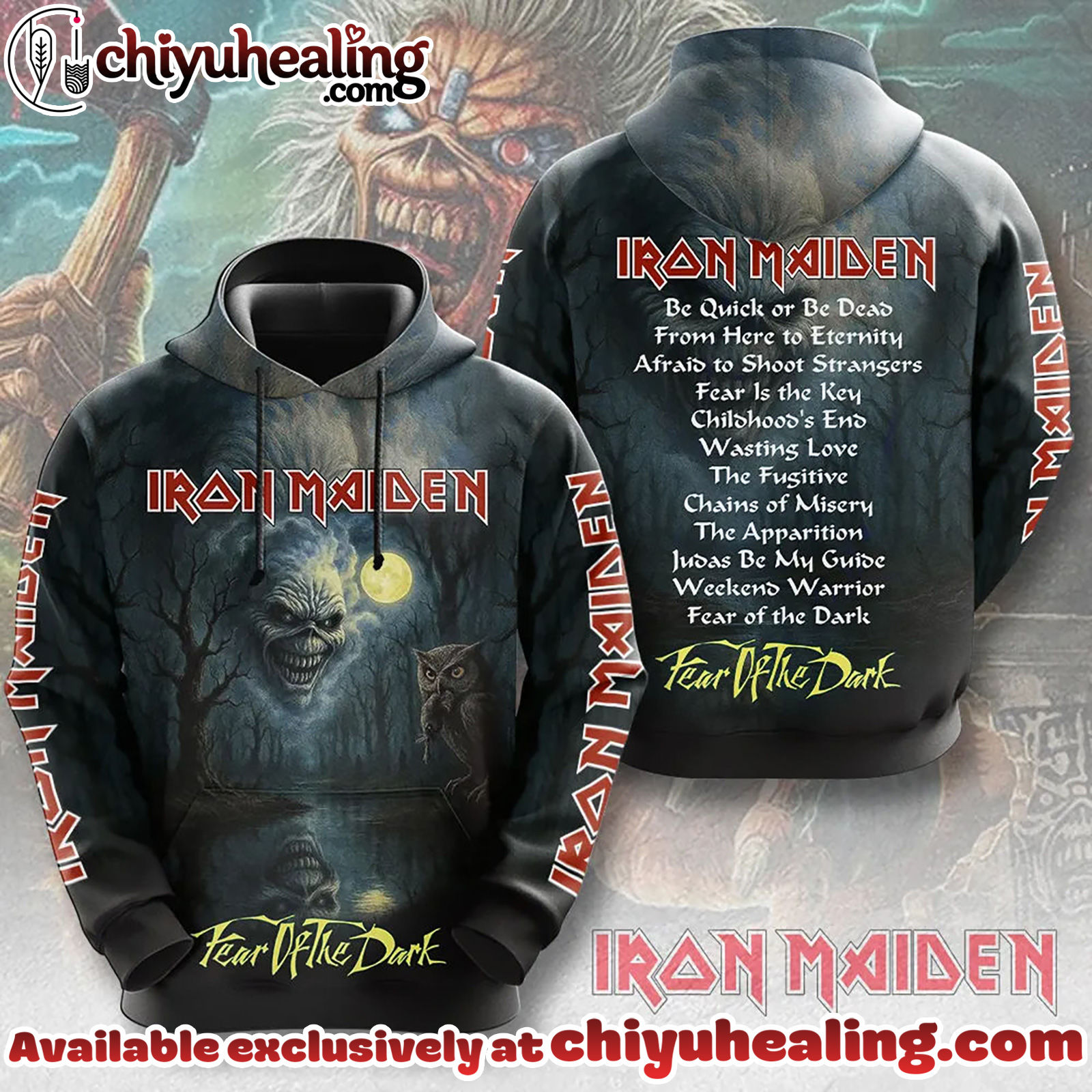 Iron Maiden 3D Apparel Hoodie, Tshirt, Sweatshirt - Ver 6 Iron Maiden 3D Apparel Hoodie, Tshirt, Sweatshirt - Ver 6