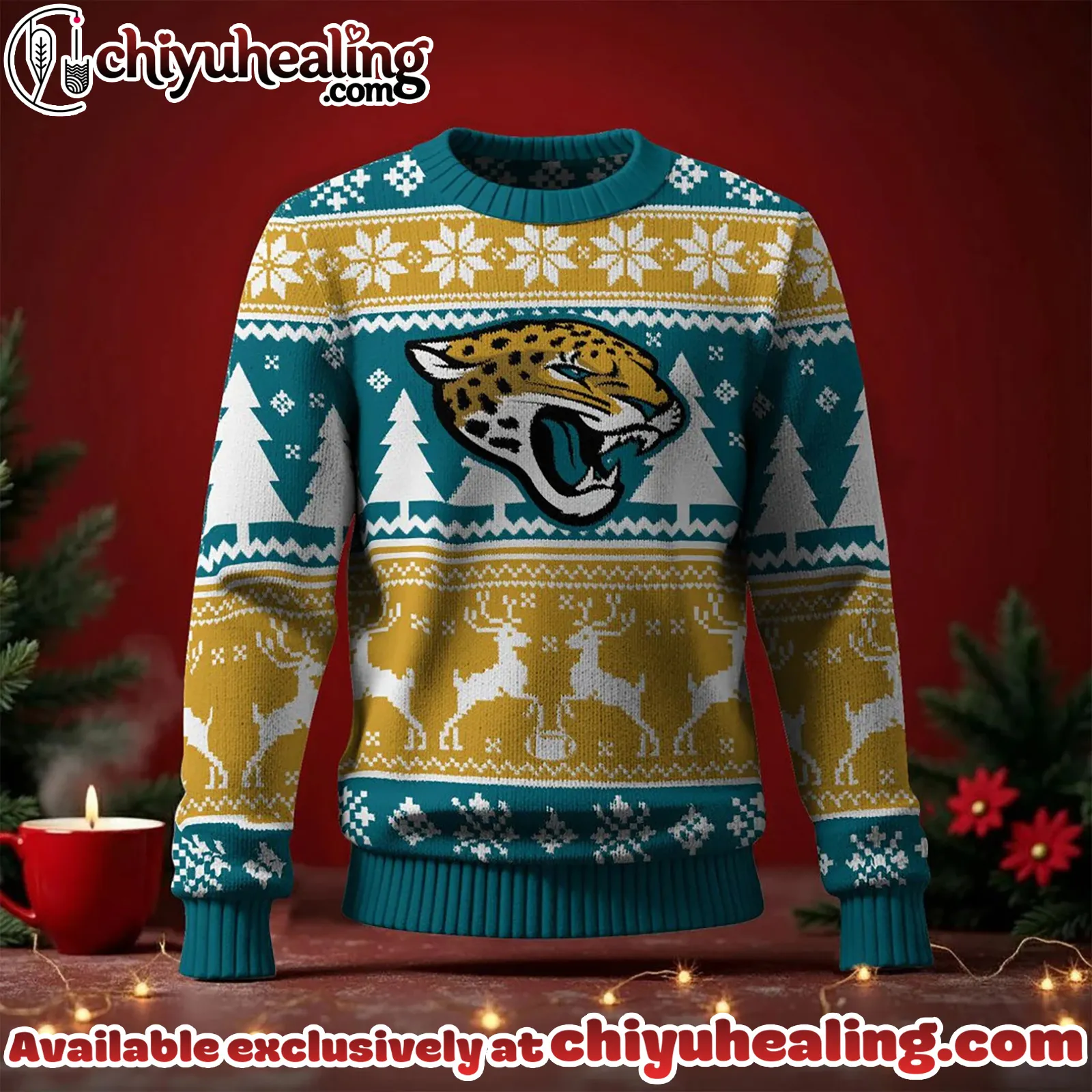 Jacksonville Jaguars 2025 Christmas New Ugly Sweatshirt, All Team NFL