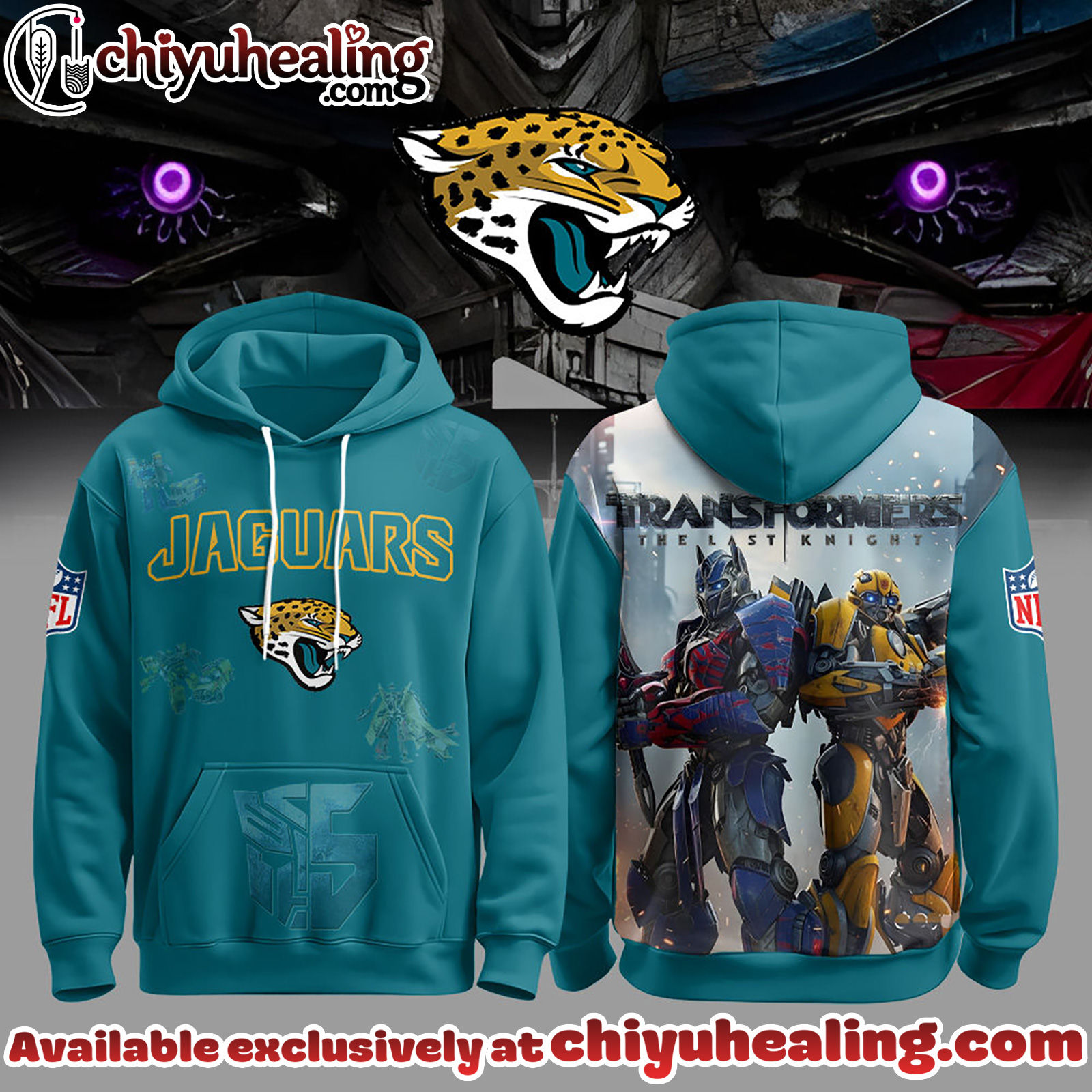 Jacksonville Jaguars x Transformers Hoodie, T-Shirt, Sweatshirt Limited Edition Drop