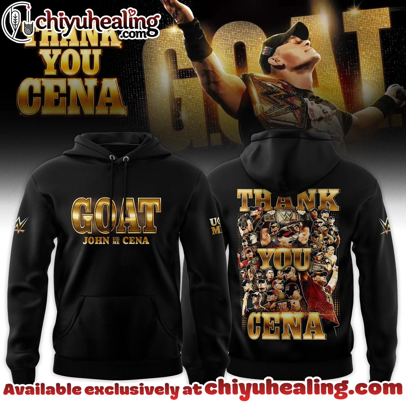 John Cena Thank You Cena Gold Limited Edition Hoodie, Sweatshirt, Tshirt