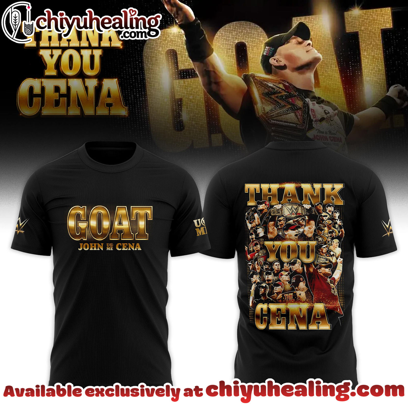 John Cena Thank You Cena Gold Limited Edition T-shirt, Hoodie, Sweatshirt - Ver 2