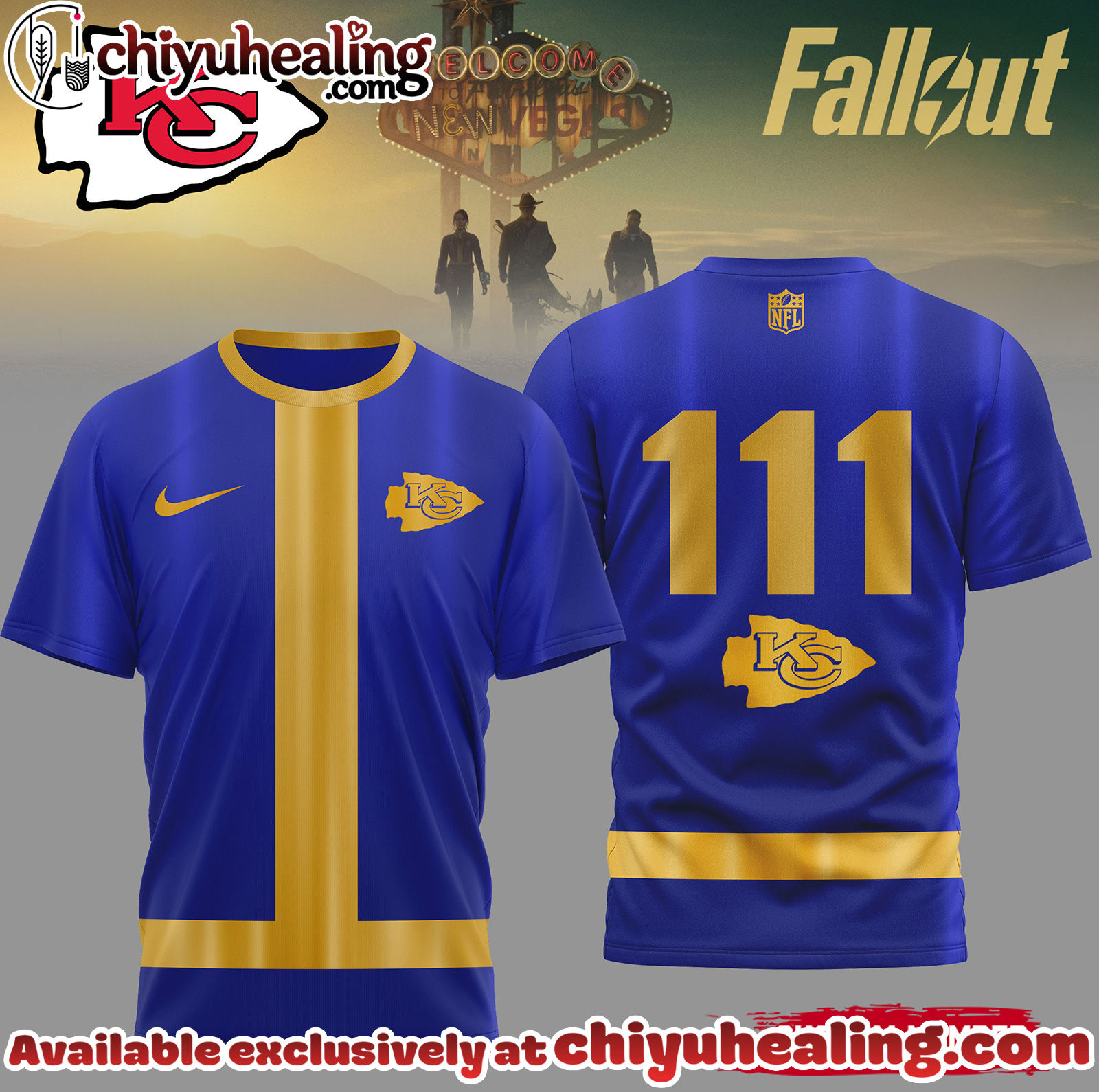 Kansas City Chiefs Premium NFL Fallout 3D Shirt, Hoodie, Sweatshirt