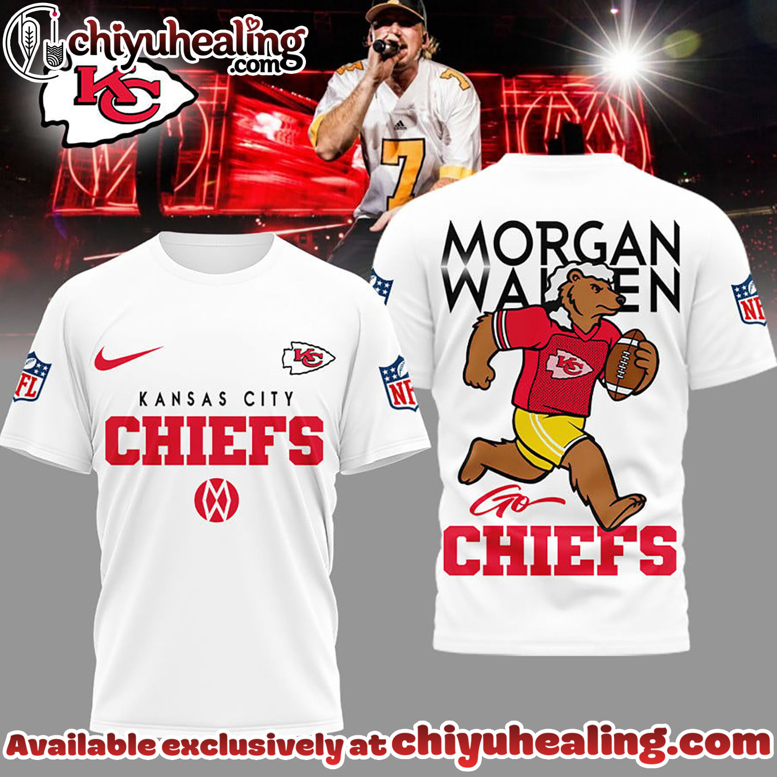 Kansas City Chiefs Premium NFL Morgan Wallen Fan 3D Shirt, Hoodie, Sweatshirt