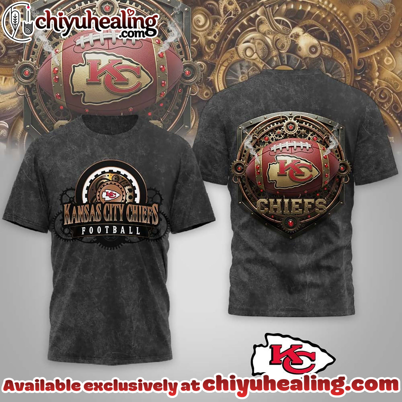 Kansas City Chiefs Premium NFL Steampunk T-shirt