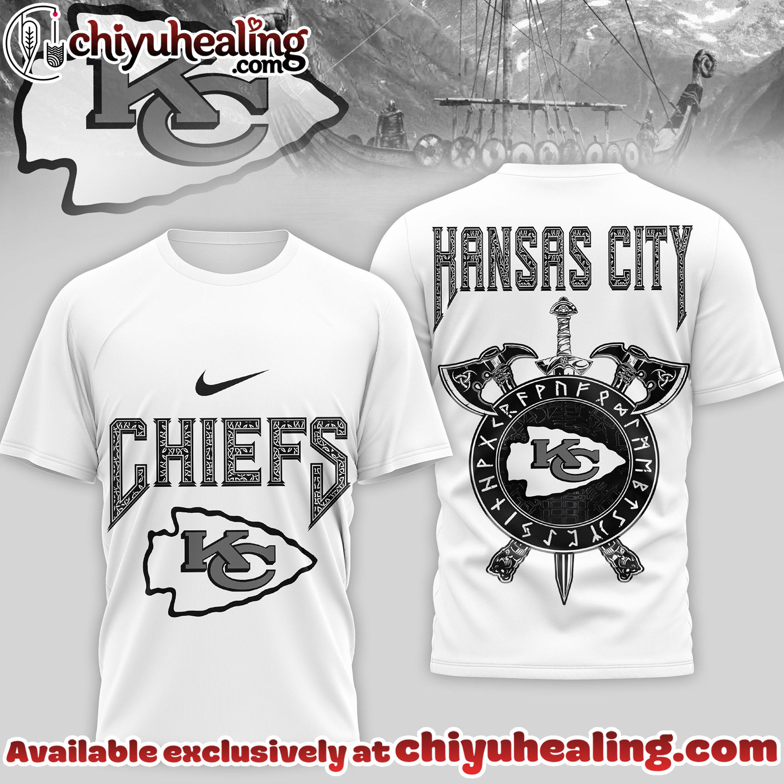 Kansas City Chiefs Premium NFL Viking 3D Shirt, Hoodie, Sweatshirt