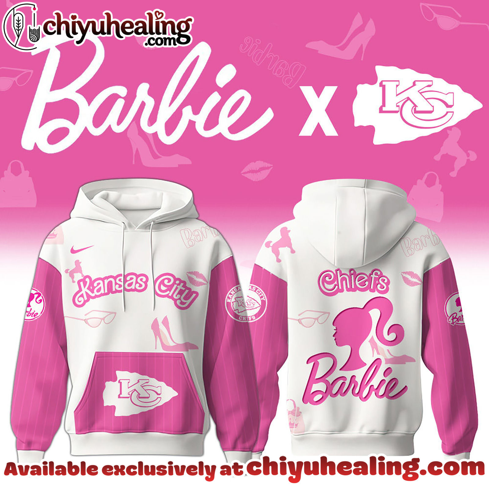 Kansas City Chiefs x Barbie Hoodie Limited Edition - Selling Out Fast Hoodie, Sweatshirt, T-shirt