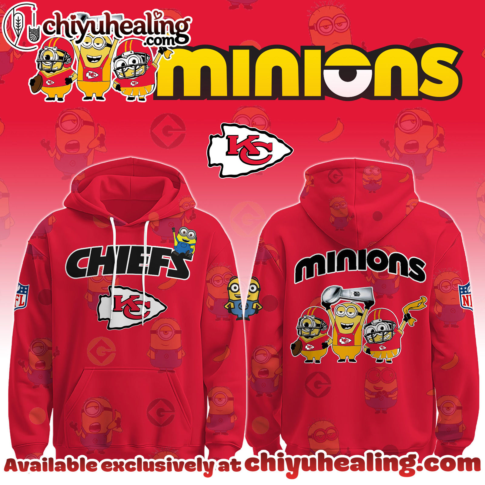 Kansas City Chiefs x Minions Limited Edition - Selling Out Fast Hoodie, Sweatshirt, T-shirt