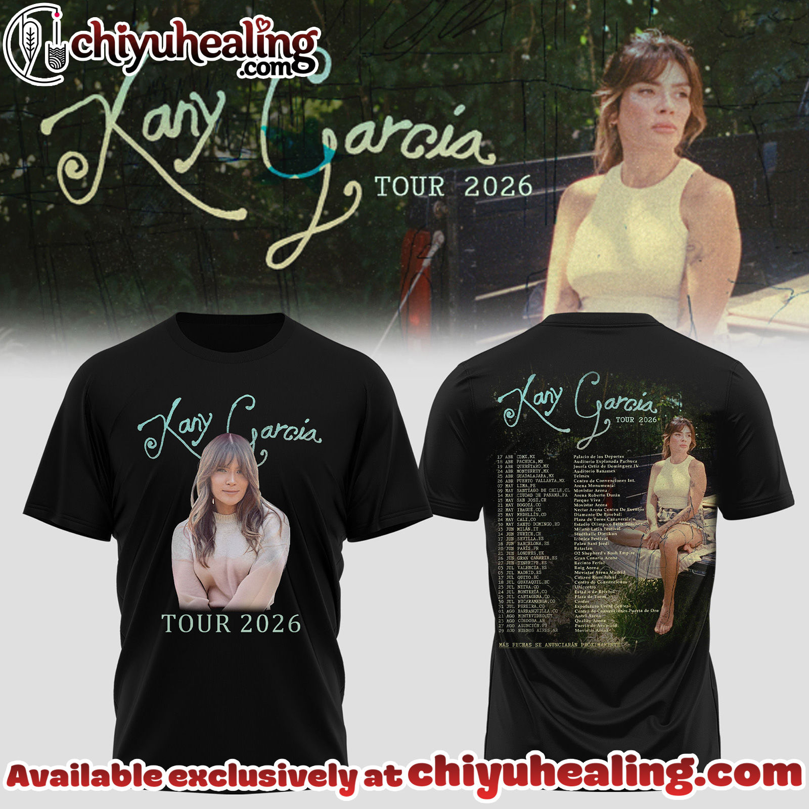 Kany Garcia US x UK Tour 2026 Collection Hoodie, Sweatshirt, Tshirt - Ver 8