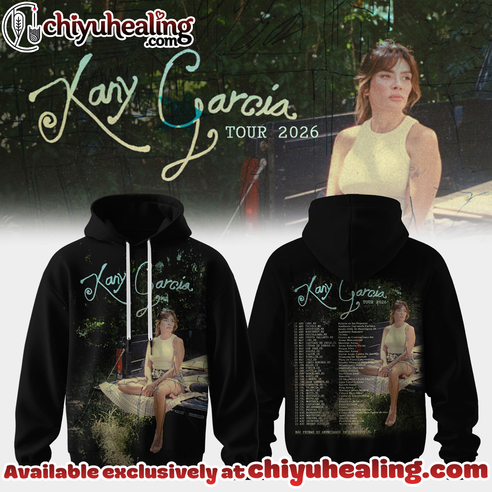 Kany Garcia US x UK Tour 2026 Collection Hoodie, Sweatshirt, Tshirt - Ver 4