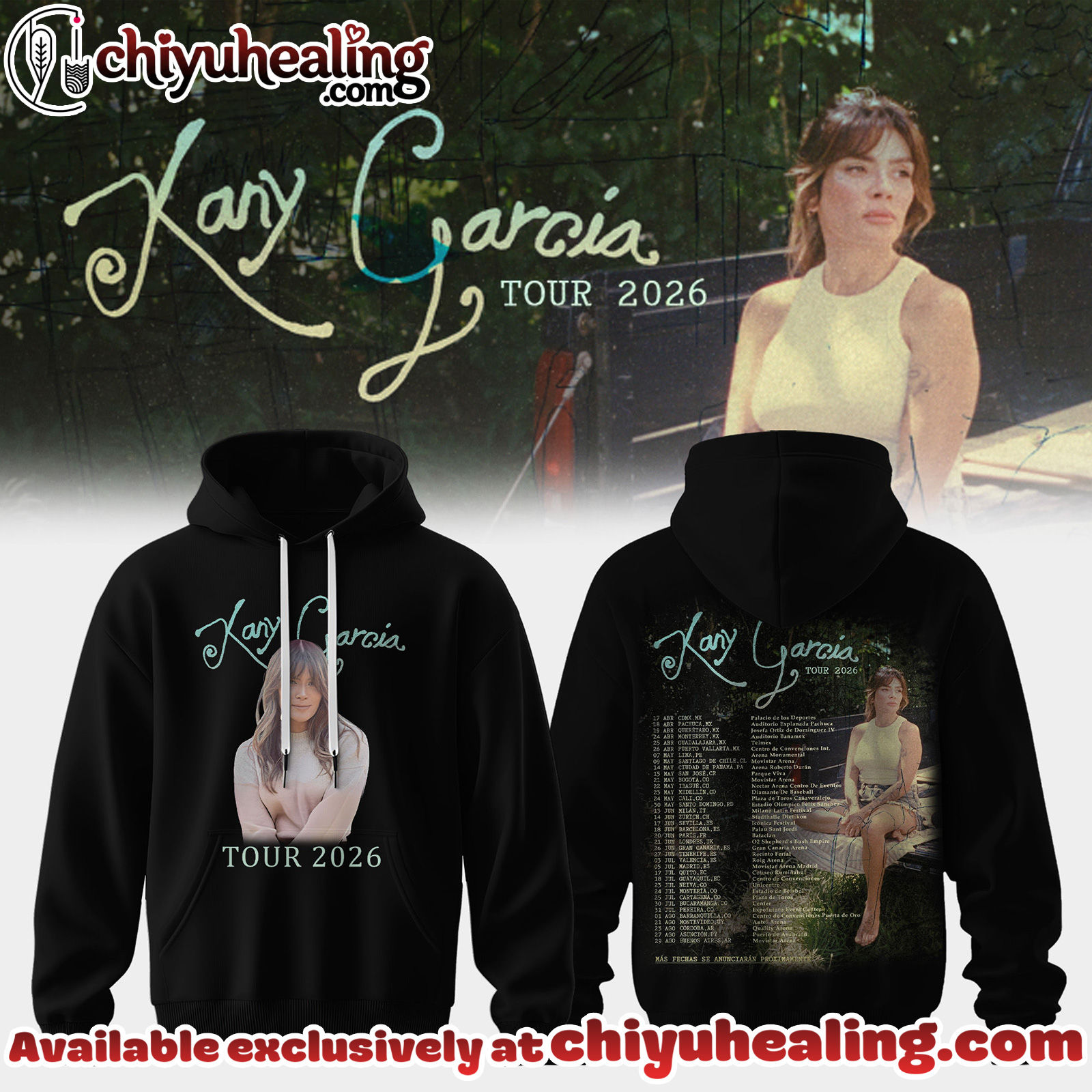 Kany Garcia US x UK Tour 2026 Collection Hoodie, Sweatshirt, Tshirt - Ver 5