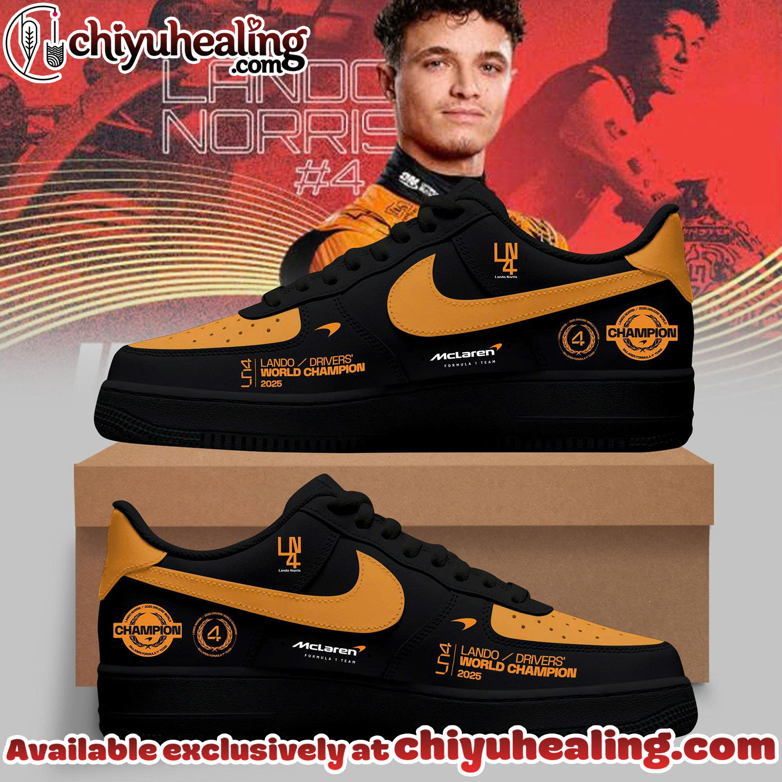 Lando Norris 2025 Drivers World Champion Air Force 1 - Ver 2