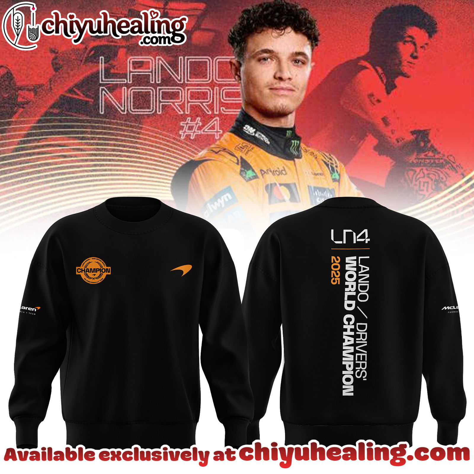 Lando Norris 2025 Drivers World Champion Sweater