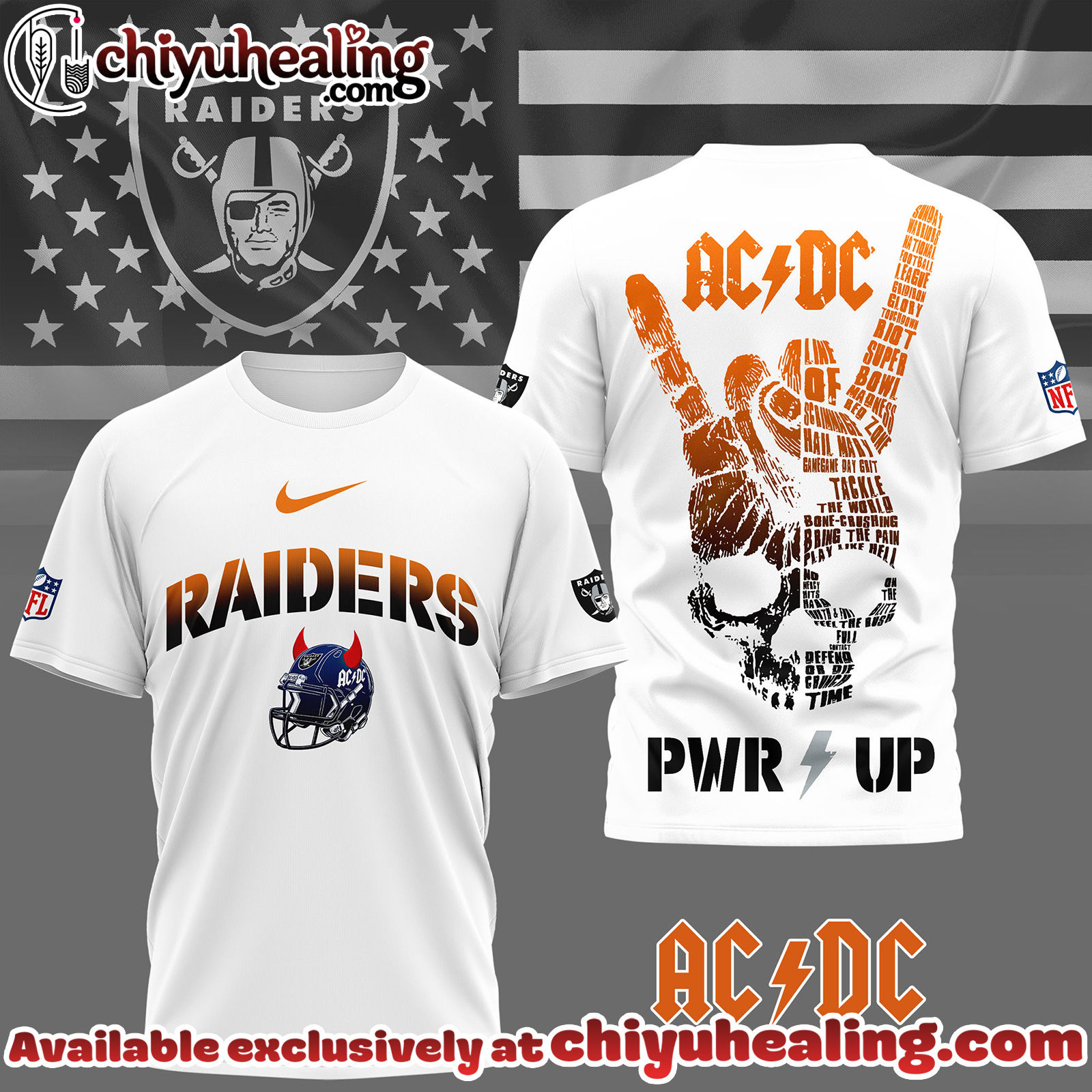 Las Vegas Raiders Premium NFL AcDc Fan 3D Shirt, Hoodie, Sweatshirt, All Team NFL
