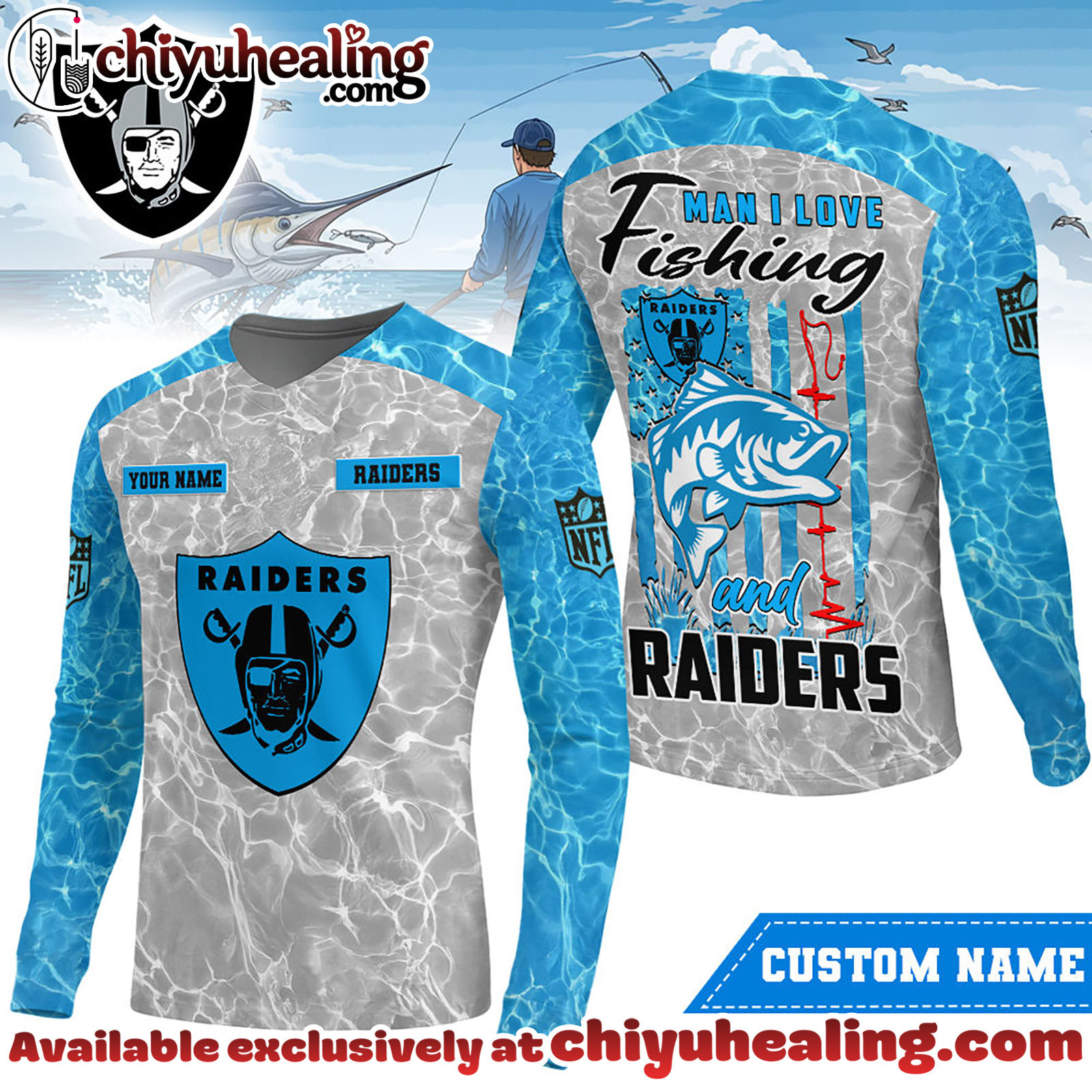 Las Vegas Raiders Premium NFL Love Fishing Long Sleeve Hoodie, T-shirt, Sweatshirt