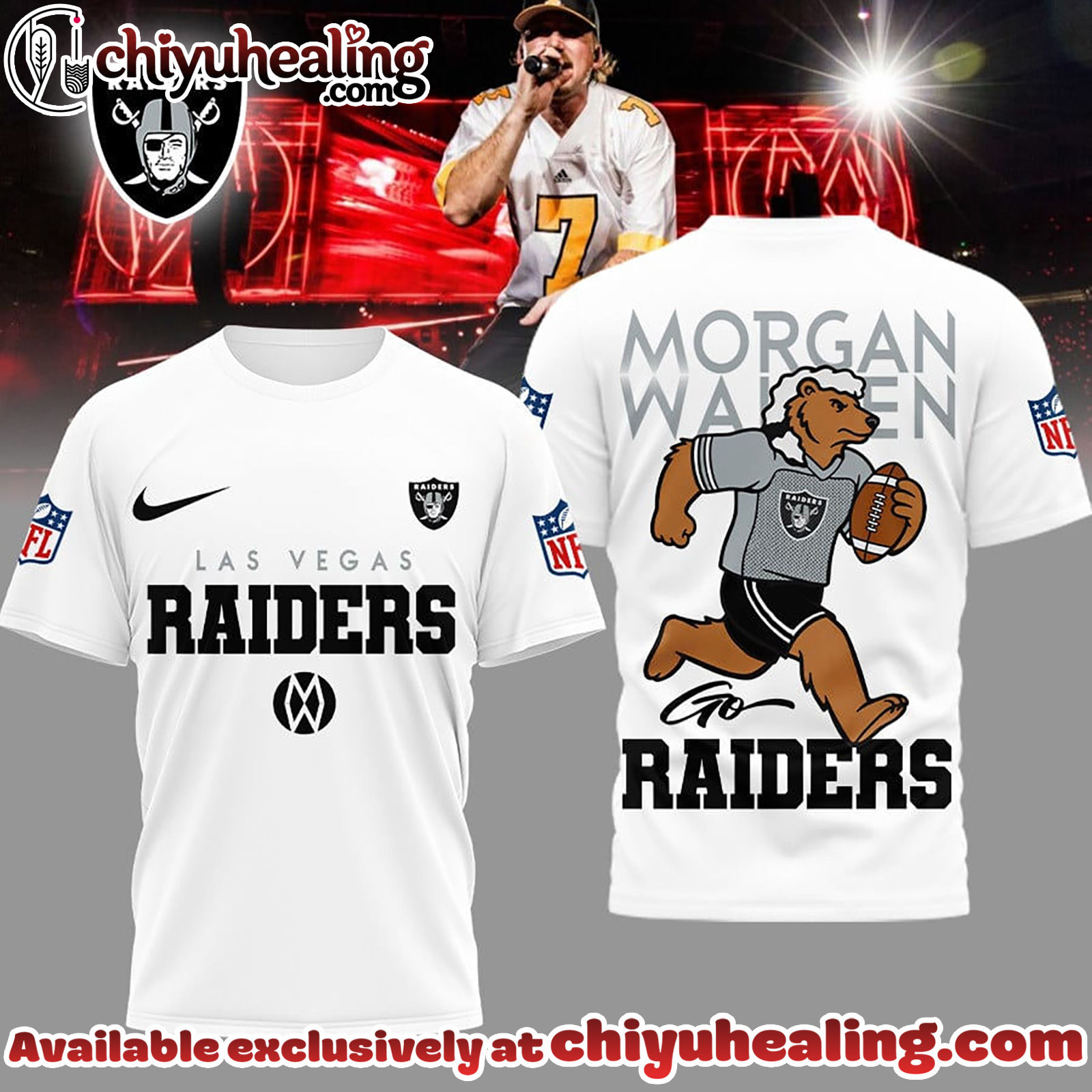 Las Vegas Raiders Premium NFL Morgan Wallen Fan 3D Shirt, Hoodie, Sweatshirt