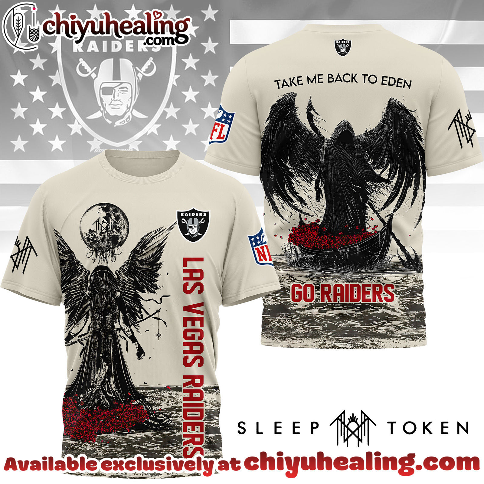 Las Vegas Raiders Premium NFL Sleep Token Fan 3D Shirt, Hoodie, Sweatshirt, All Team NFL