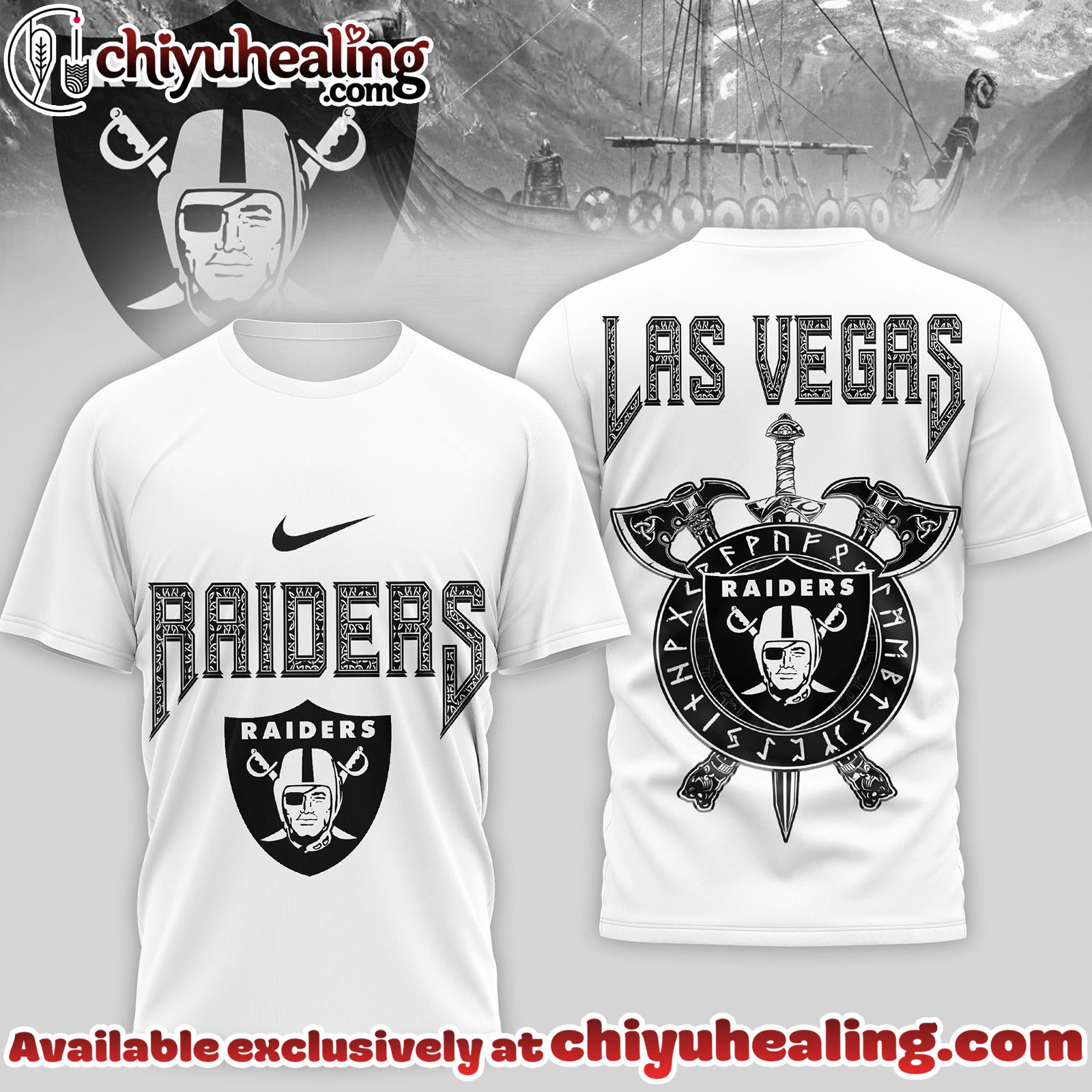 Las Vegas Raiders Premium NFL Viking 3D Shirt, Hoodie, Sweatshirt