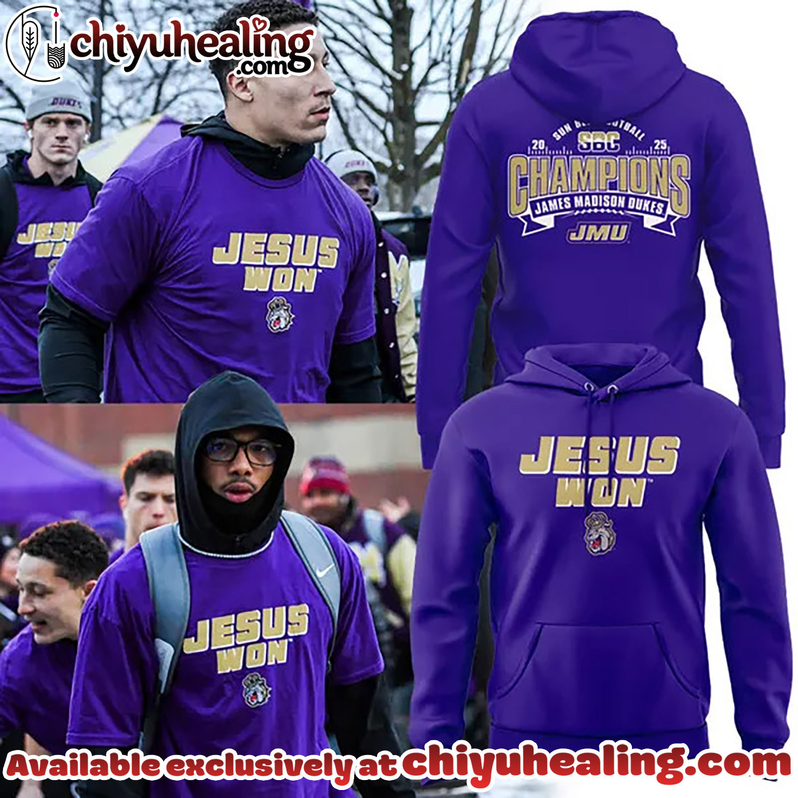 Limited Edition JMU Football JESUS WON Hoodie, Sweatshirt, Shirt