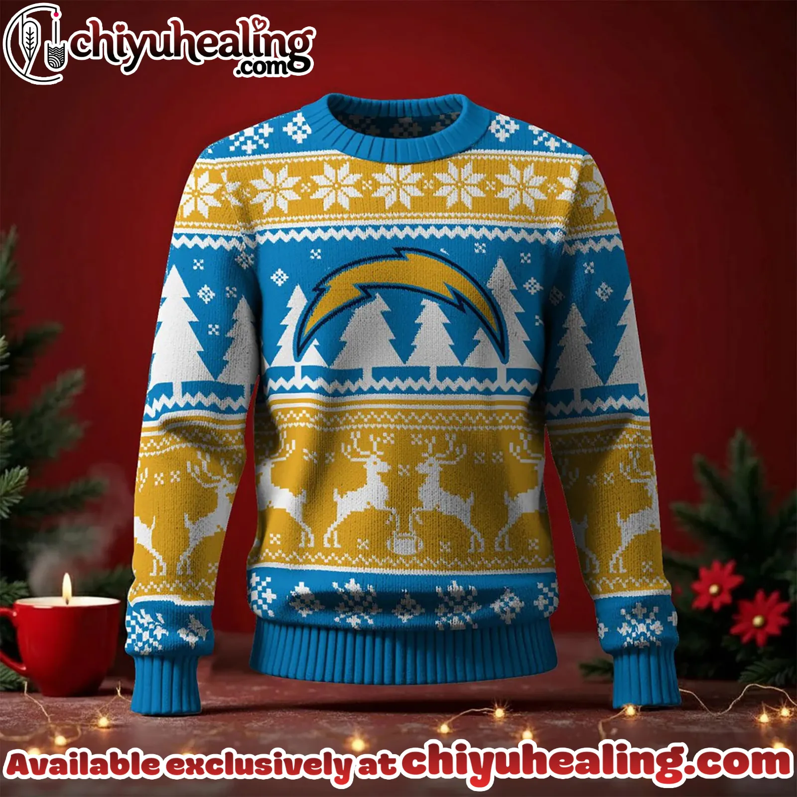 Los Angeles Chargers 2025 Christmas New Ugly Sweatshirt, All Team NFL
