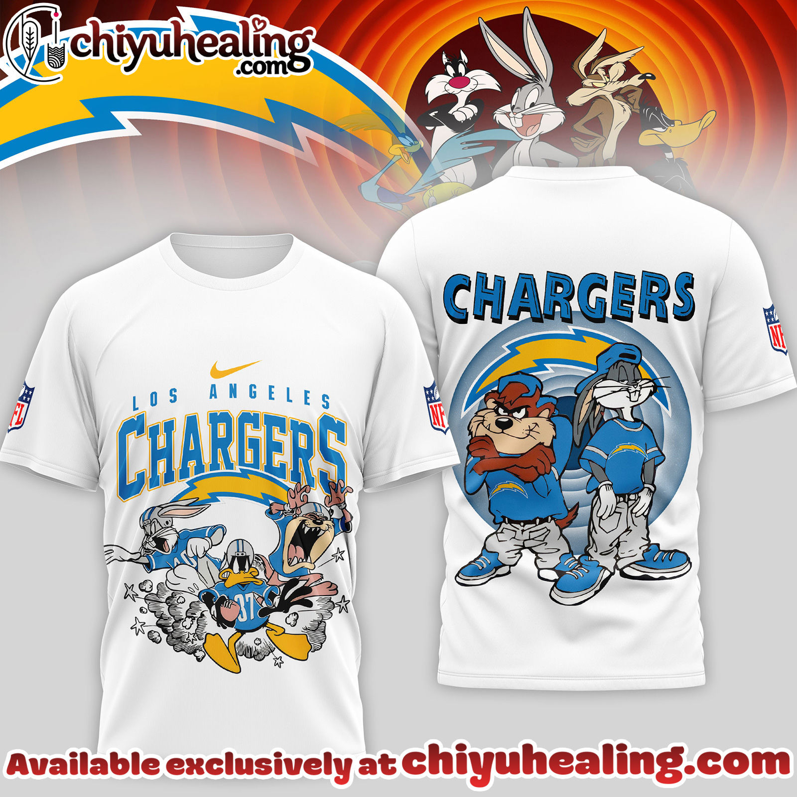 Los Angeles Chargers Premium NFL Looney Tunes 3D Shirt, Hoodie, Sweatshirt, All Team NFL