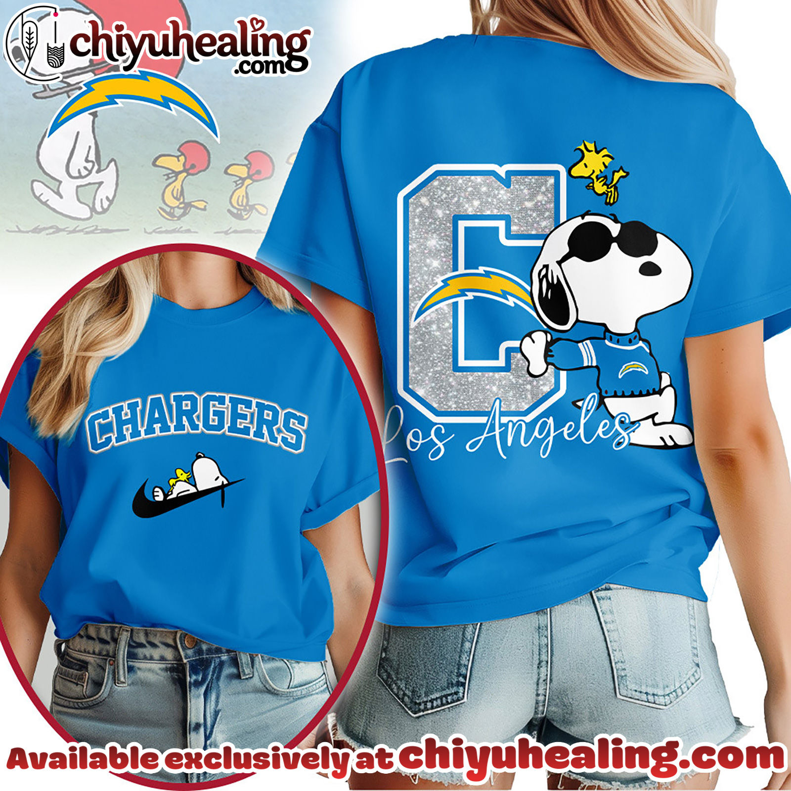 Los Angeles Chargers Premium NFL Snoopy 3D Shirt, Hoodie, Sweatshirt, All Team NFL