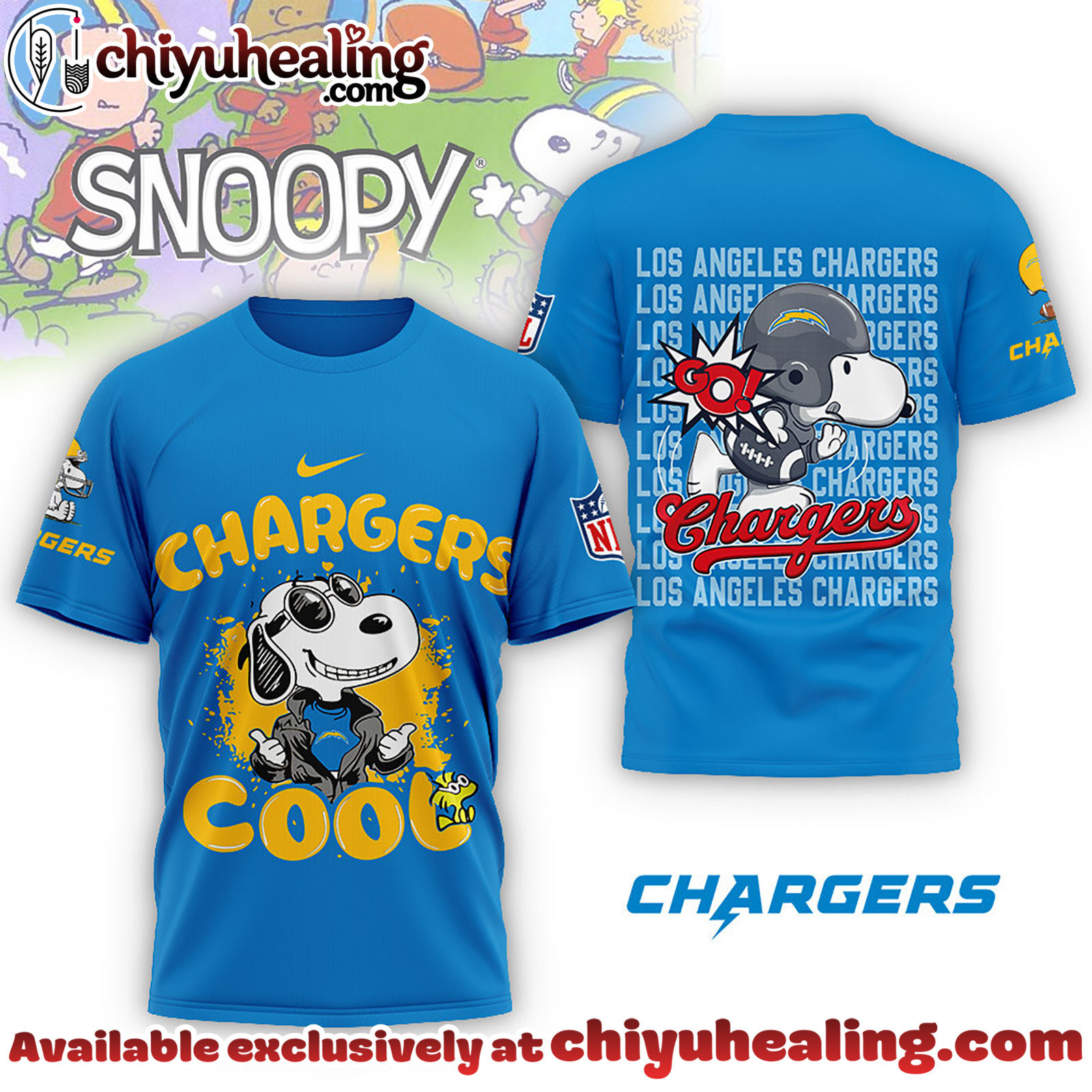 Los Angeles Chargers Premium NFL Snoopy Cool Shirt, Hoodie, Sweatshirt, All Team NFL