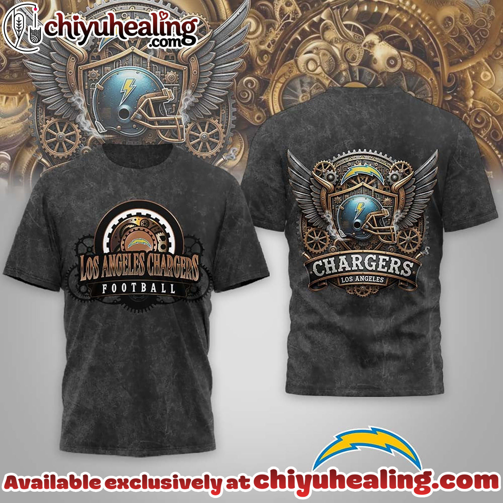 Los Angeles Chargers Premium NFL Steampunk T-shirt