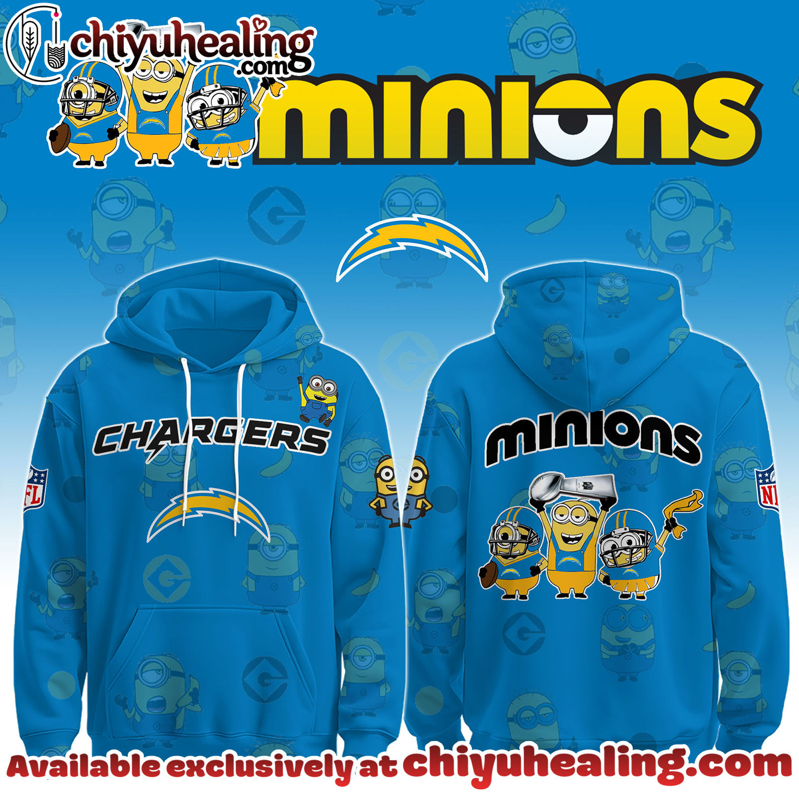 Los Angeles Chargers x Minions Limited Edition - Selling Out Fast Hoodie, Sweatshirt, T-shirt
