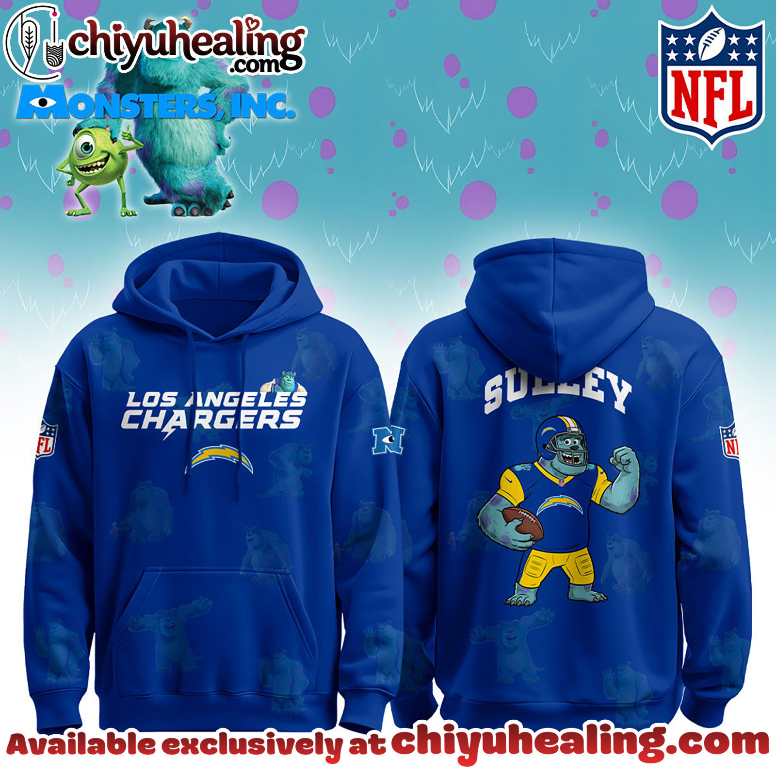 Los Angeles Chargers x Monsters, Inc Limited Edition Hoodie Cutest Drop of the Year Hoodie, Tshirt, Sweatshirt