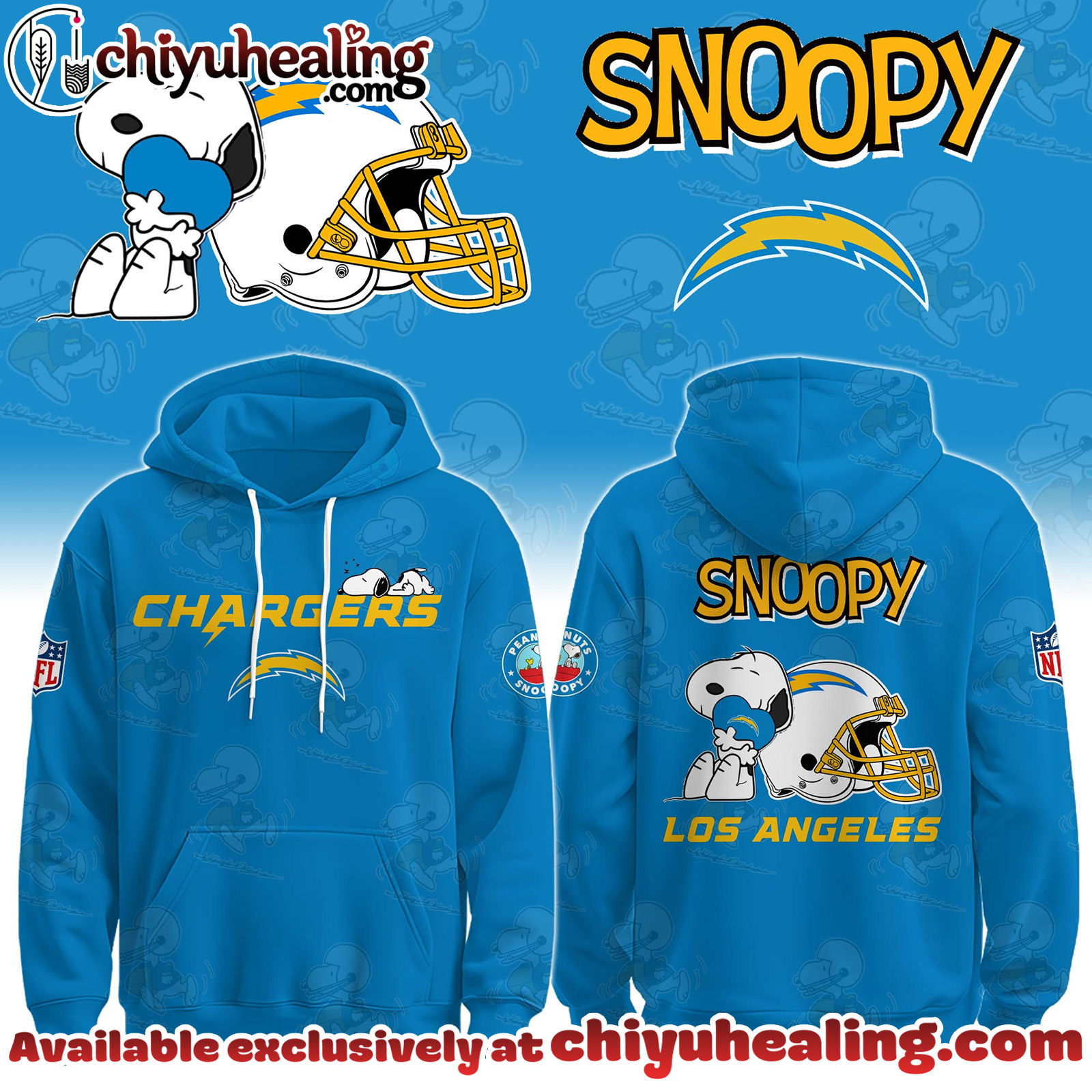 Los Angeles Chargers x Snoopy Hoodie, Sweatshirt, T-shirt Limited Edition - Selling Out Fast