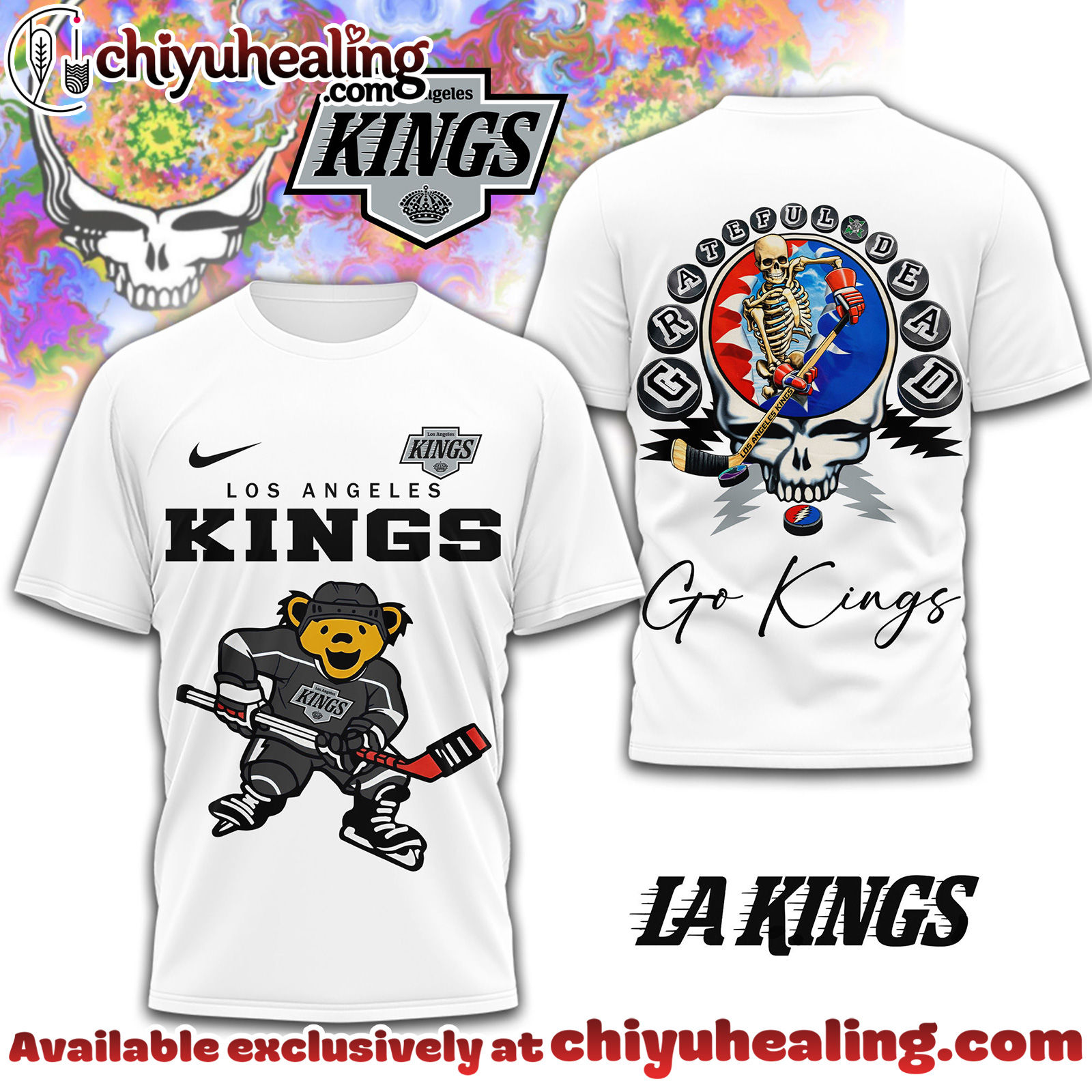 Los Angeles Kings Premium NHL Deadhead 3D Shirt
