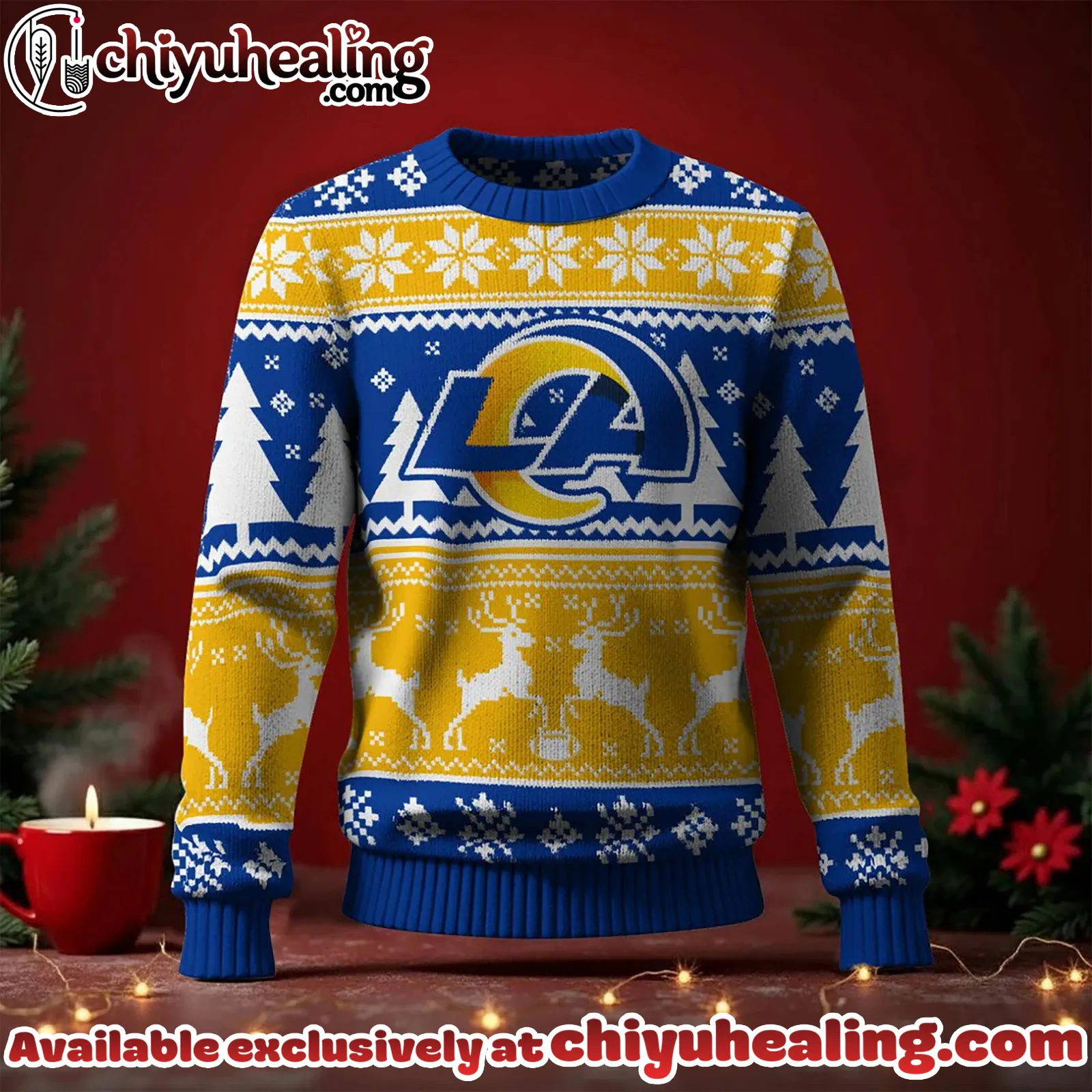 Los Angeles Rams 2025 Christmas New Ugly Sweatshirt, All Team NFL