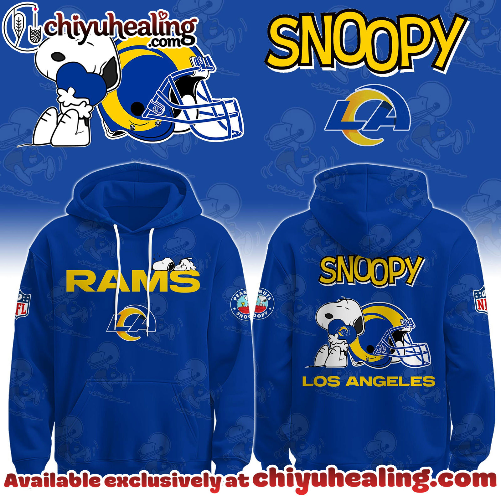 Los Angeles Rams x Snoopy Hoodie, Sweatshirt, T-shirt Limited Edition - Selling Out Fast