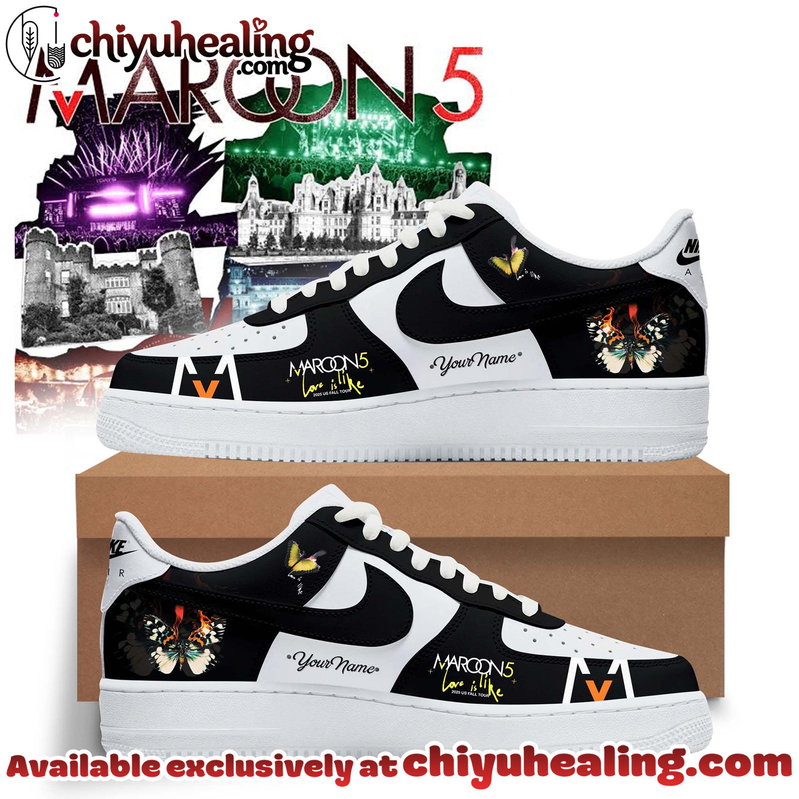 Maroon 5 - Europe Tour 2026 Collection Air Force 1