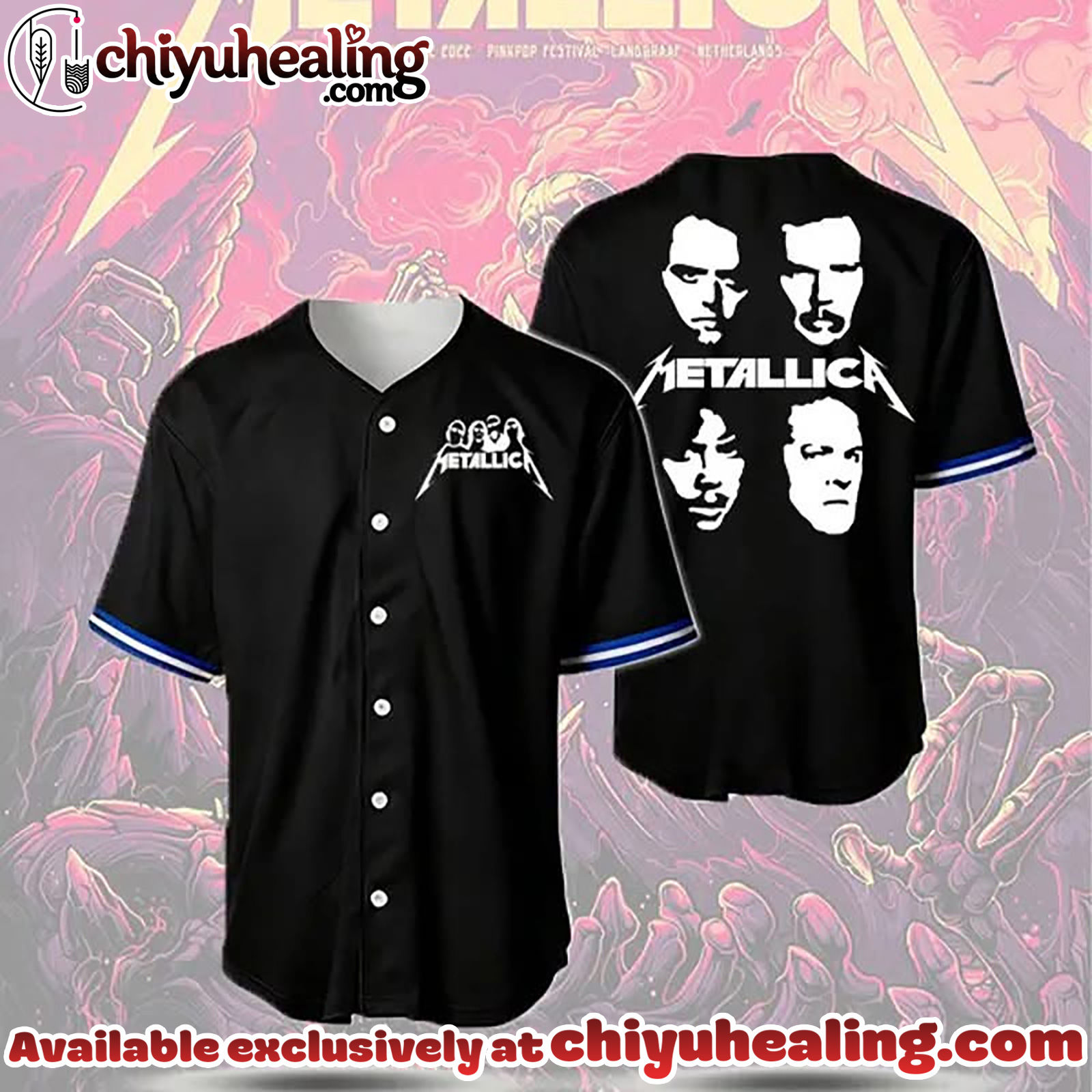 METALLICA FANS UNITE Baseball Jersey
