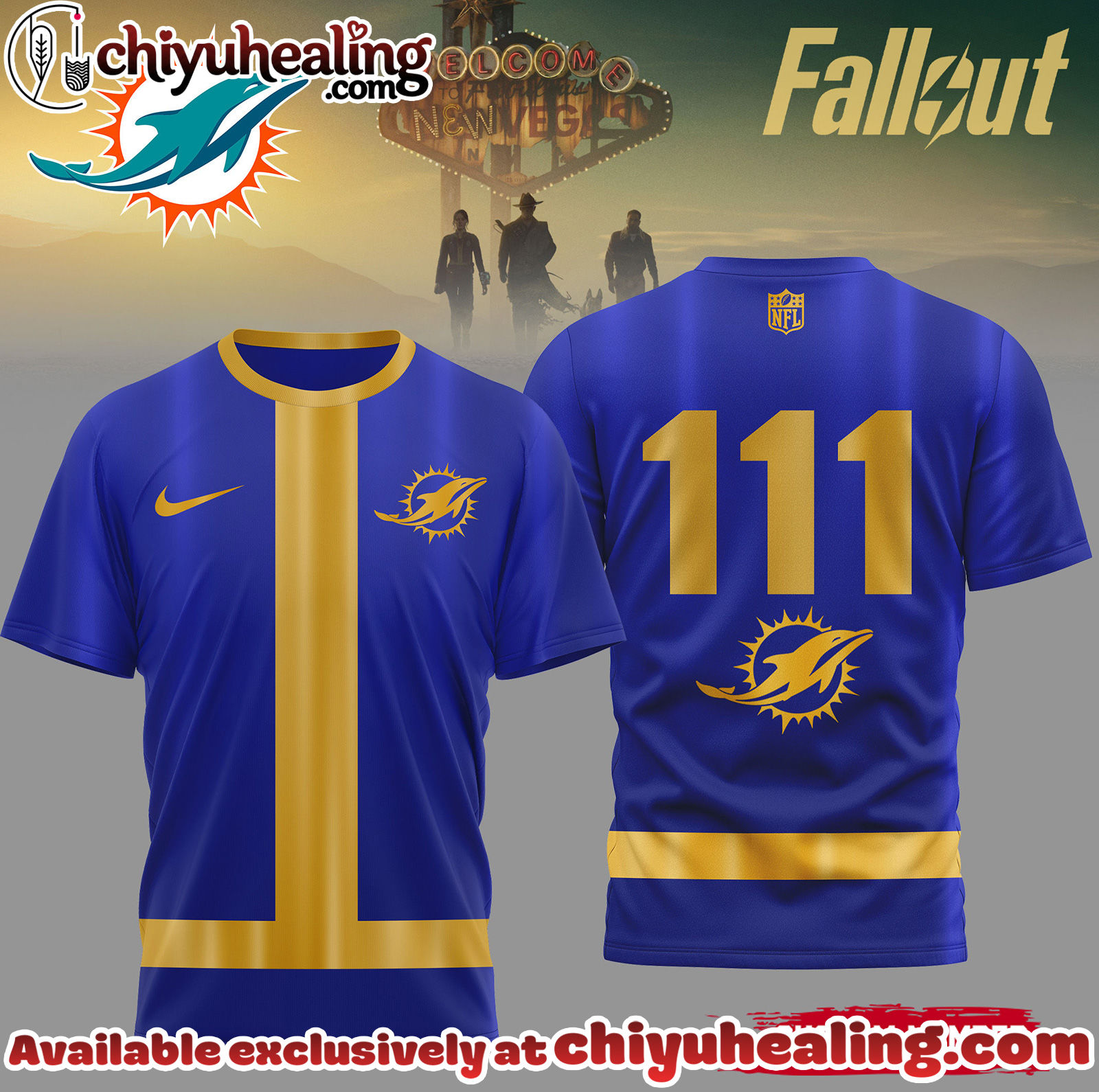 Miami Dolphins Premium NFL Fallout 3D Shirt, Hoodie, Sweatshirt