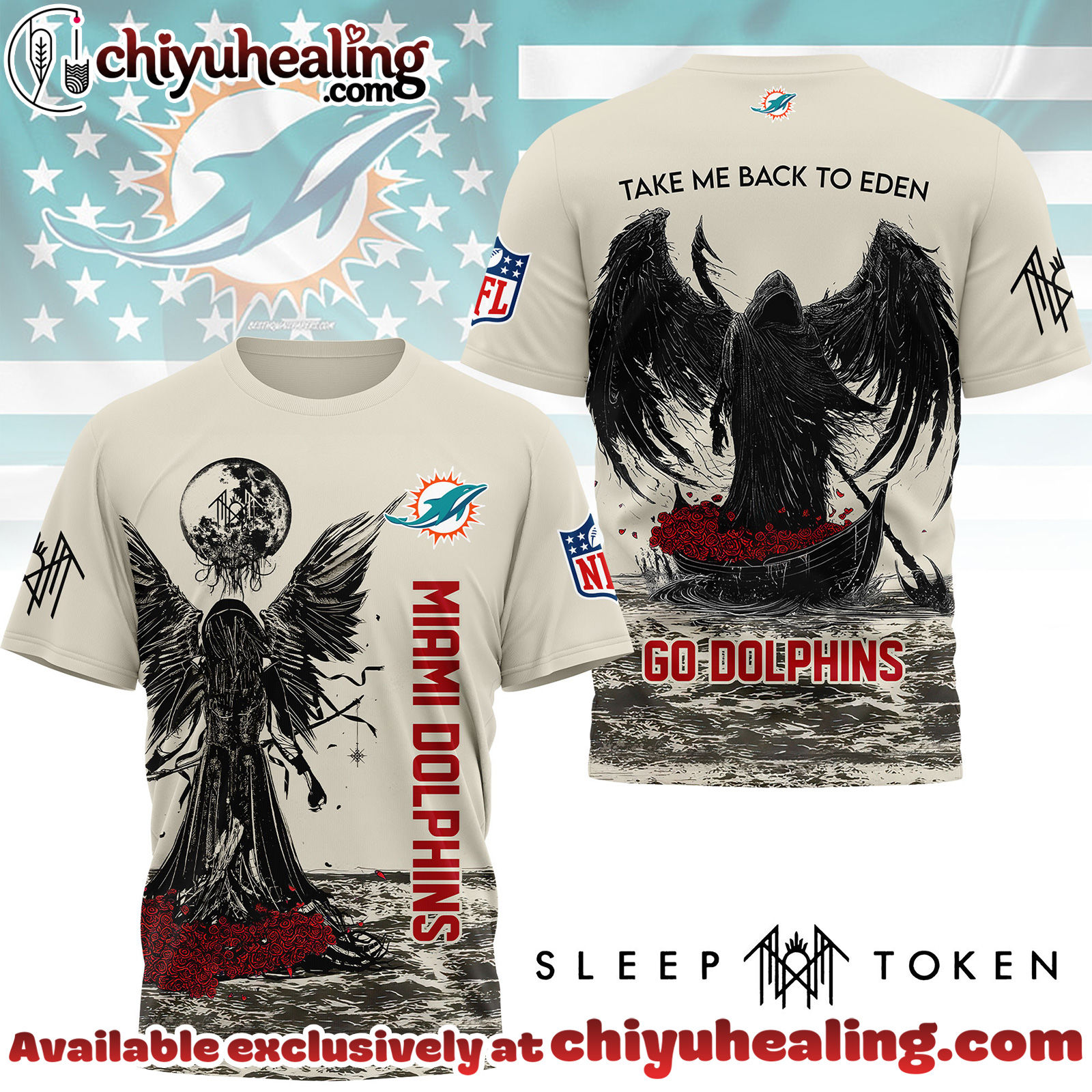 Miami Dolphins Premium NFL Sleep Token Fan 3D Shirt, Hoodie, Sweatshirt, All Team NFL