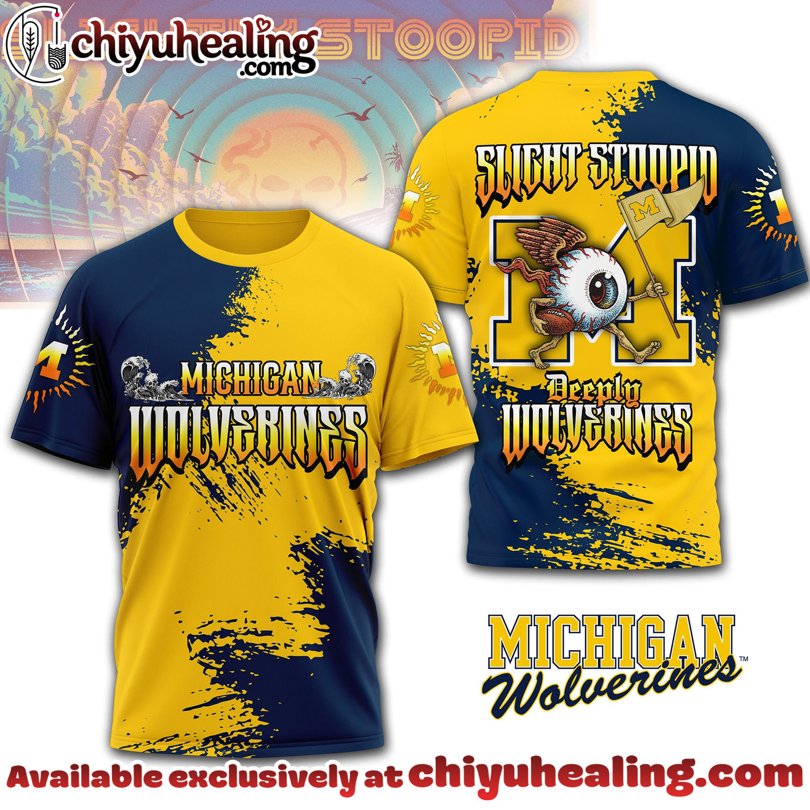 Michigan Wolverines Premium NCAA Slightly Stoopid 3D T-shirt, Hoodie, Sweatshirt, All Team NCAA