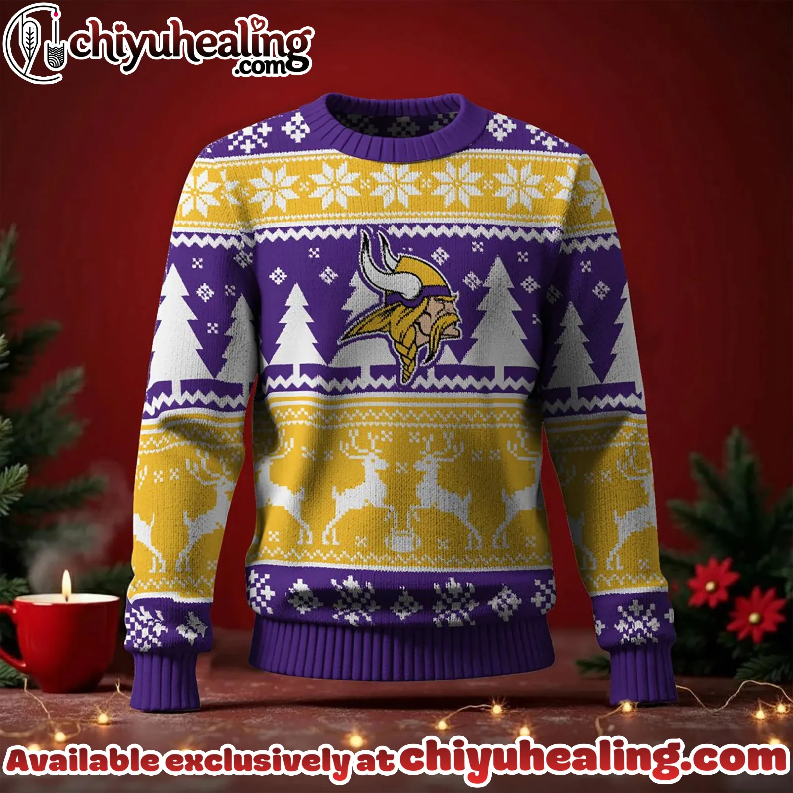 Minnesota Vikings 2025 Christmas New Ugly Sweatshirt, All Team NFL - Ver 2