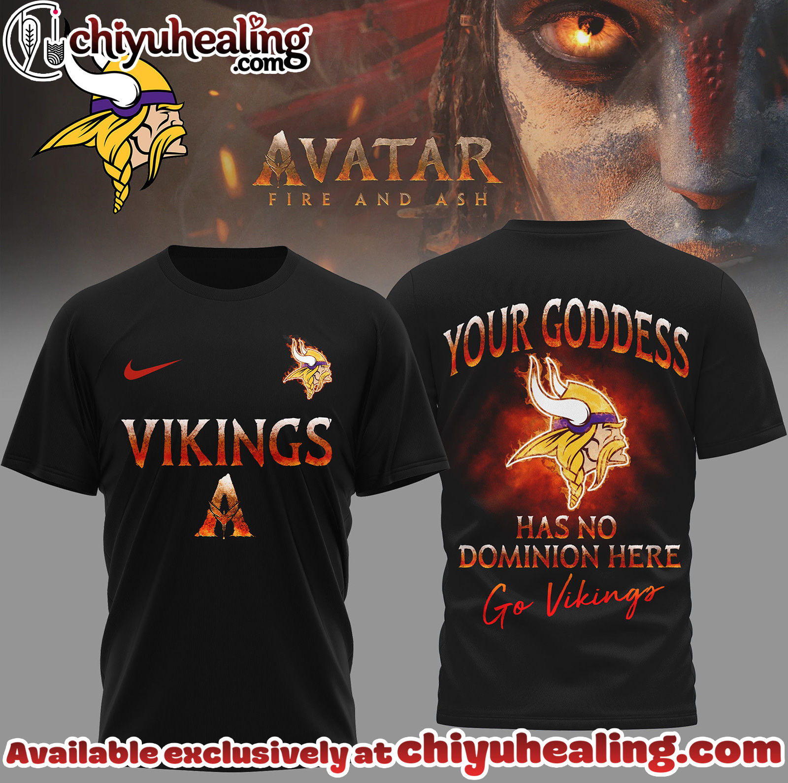 Minnesota Vikings Premium NFL Avatar Fan 3D Shirt