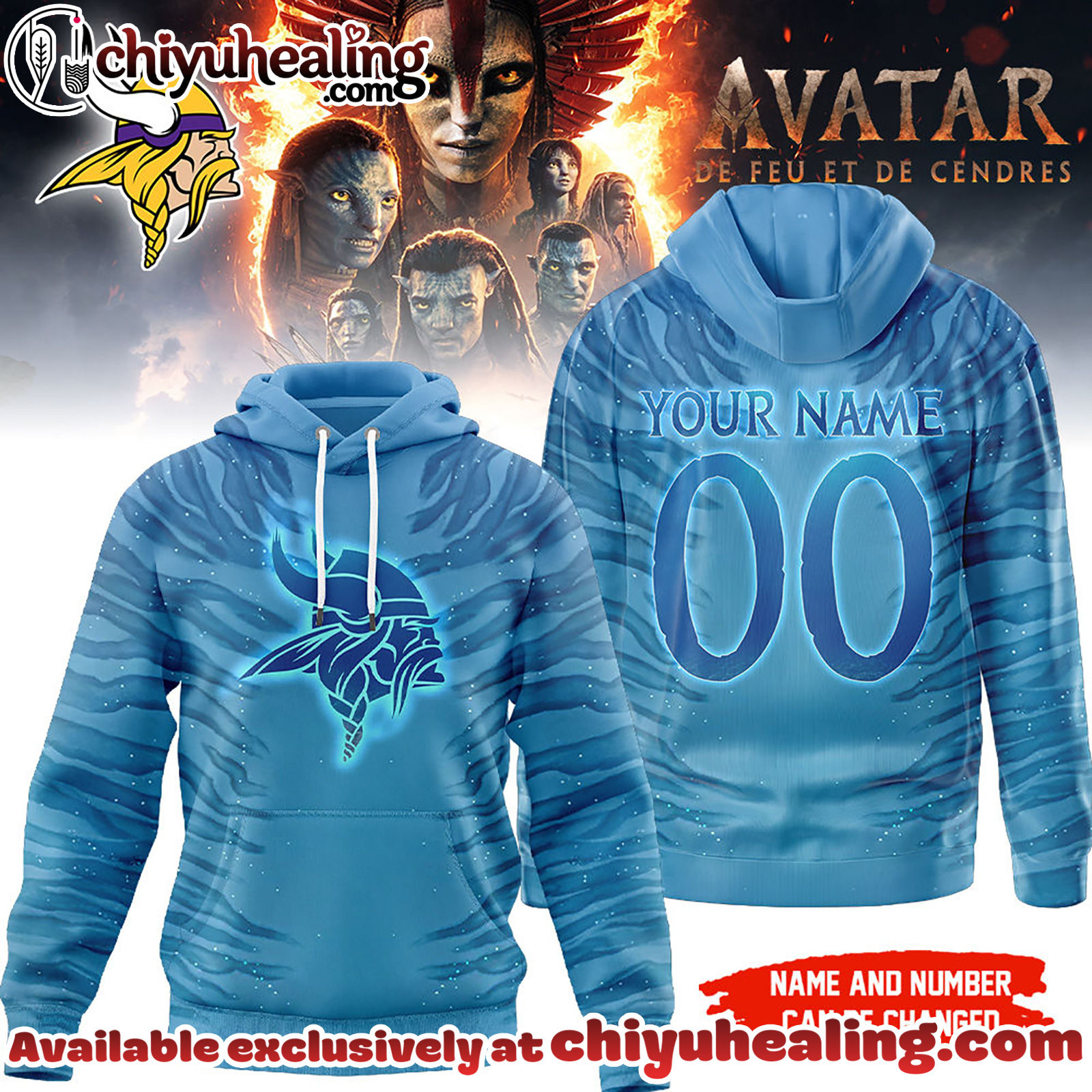 Minnesota Vikings Premium NFL Avatar Personalized 3D Hoodie, Sweatshirt, T-shirt