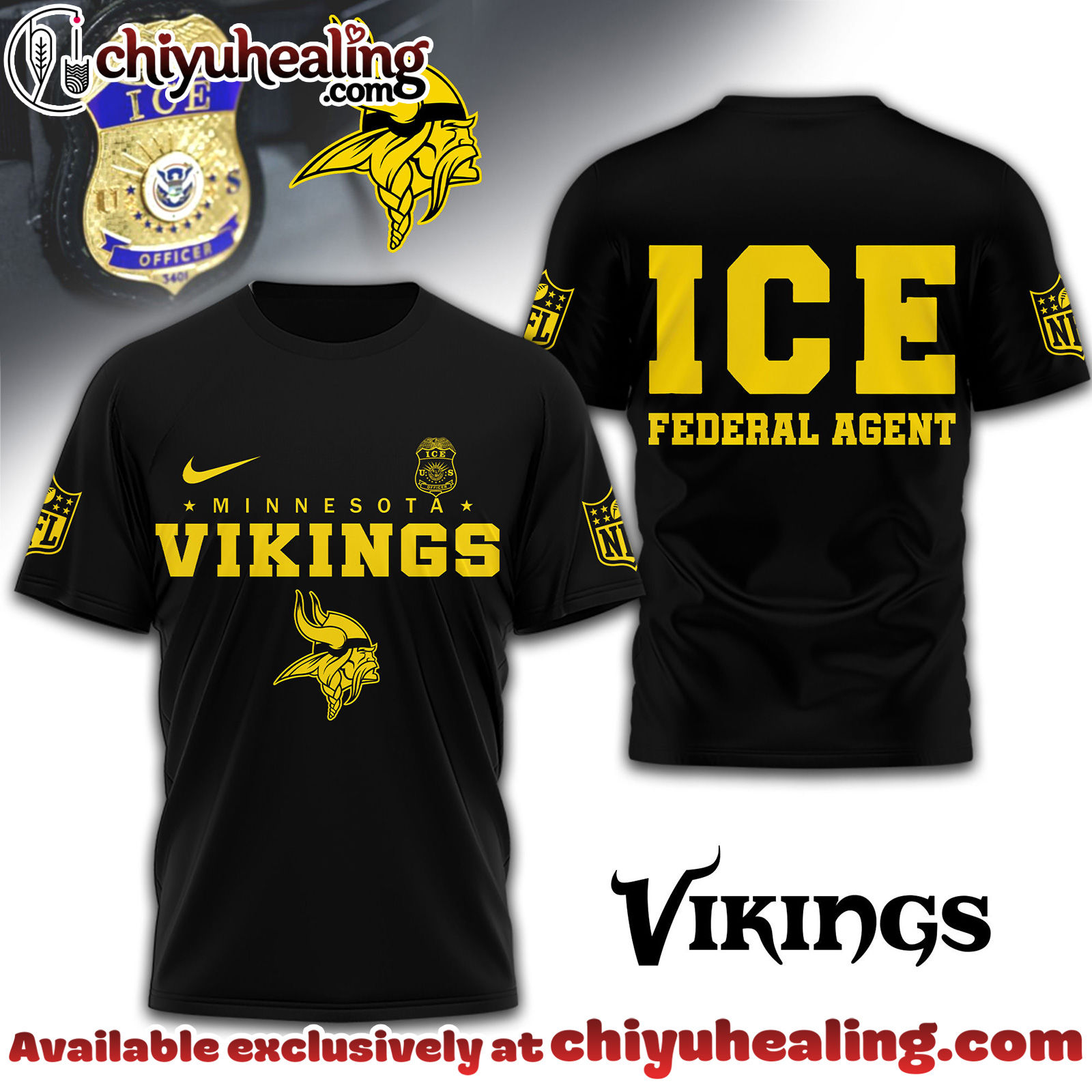 Minnesota Vikings Premium NFL Ice Federal Agent Shirt